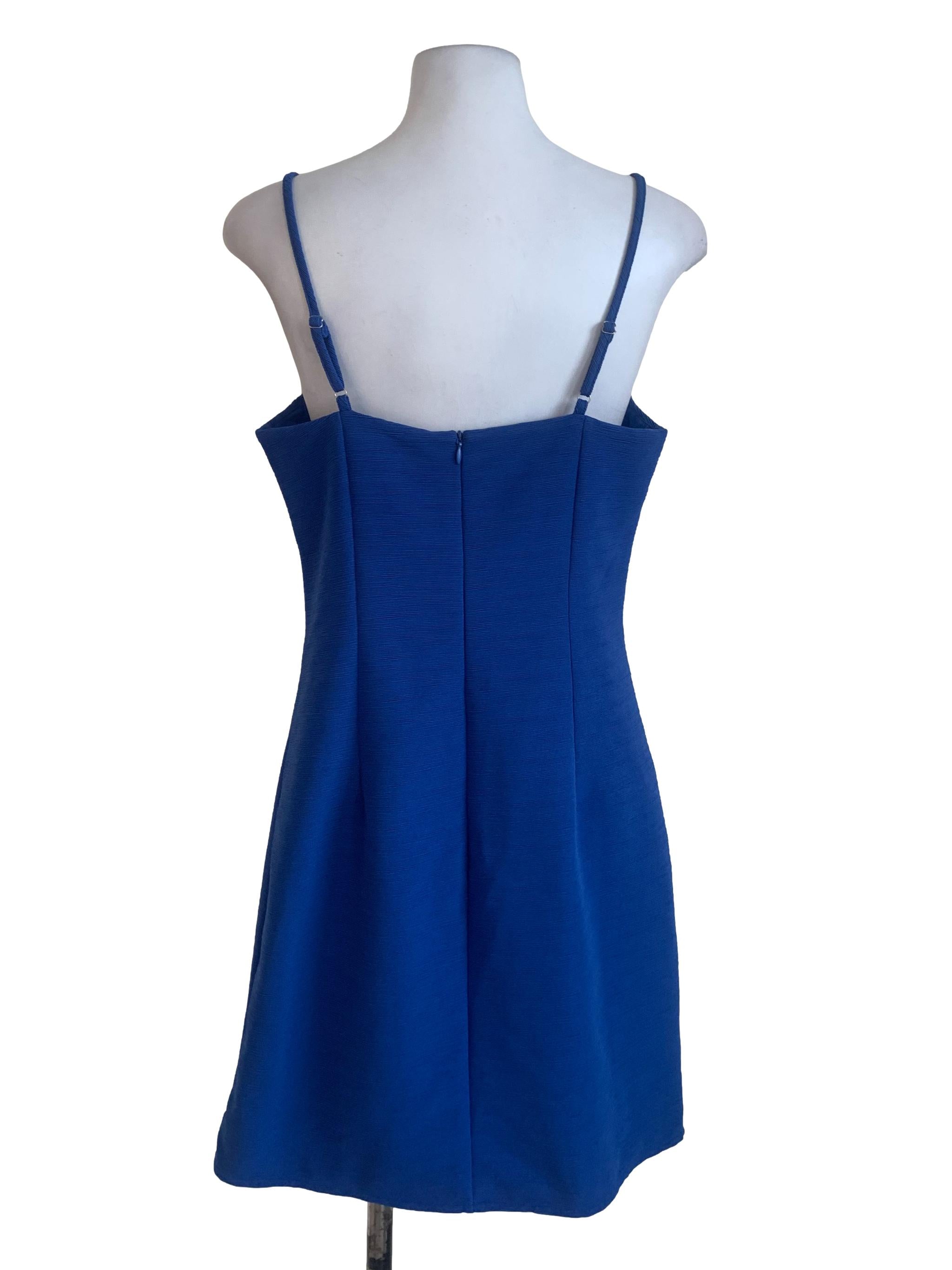 Admiral Blue Spaghetti Stap Dress