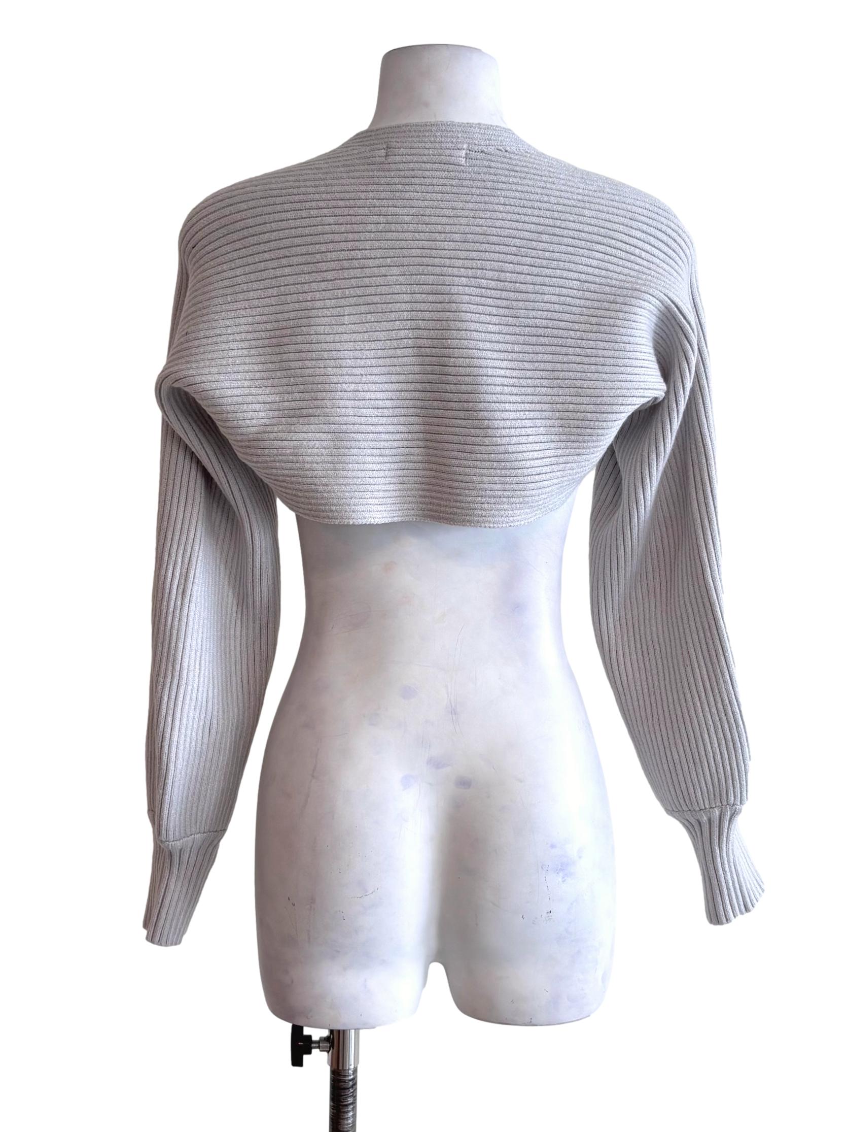 Light Grey Knitted Bolero