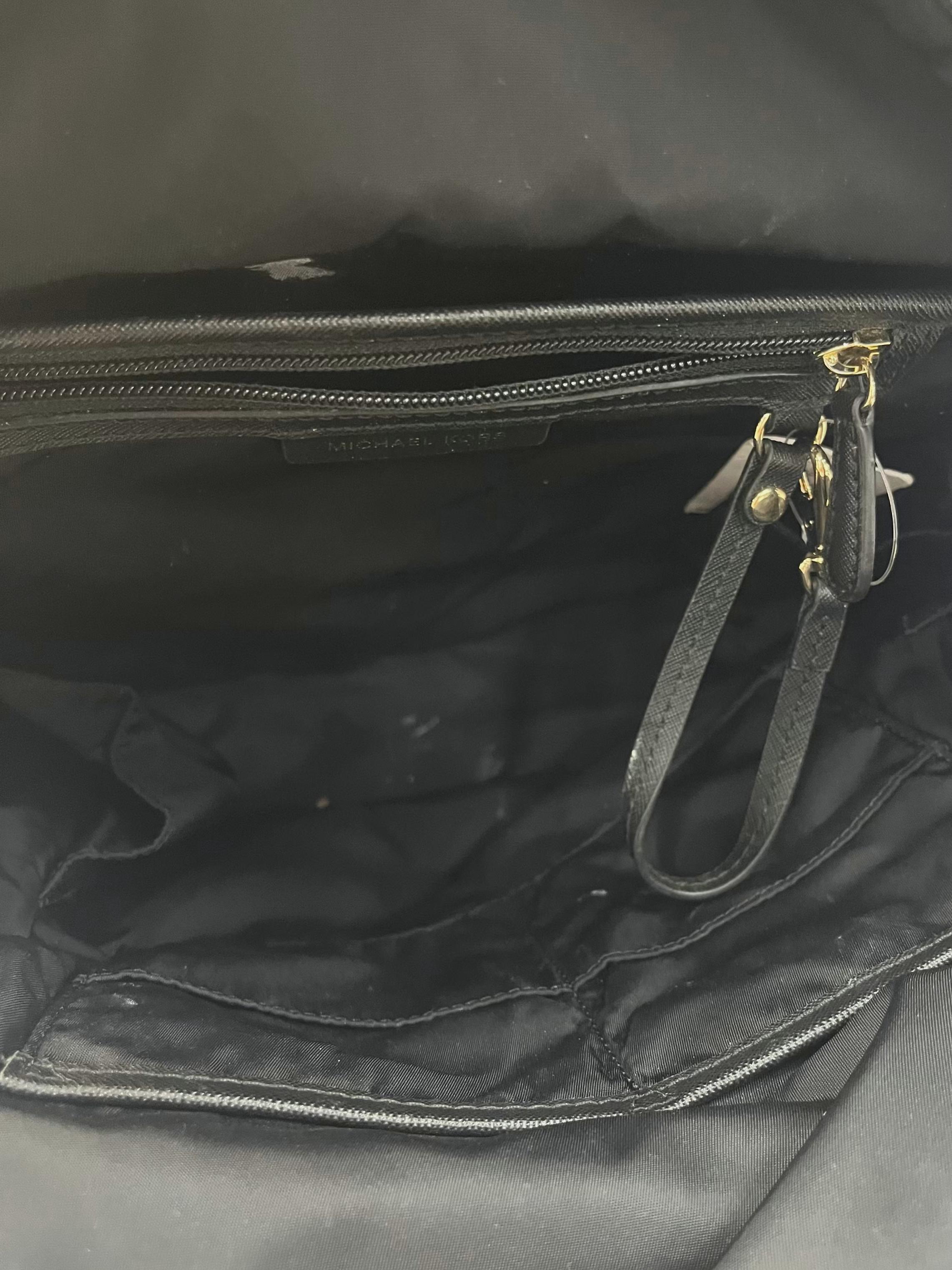 Black Kelsey Ultra Pink Ruby Jewel Floral Large Nylon Backpack