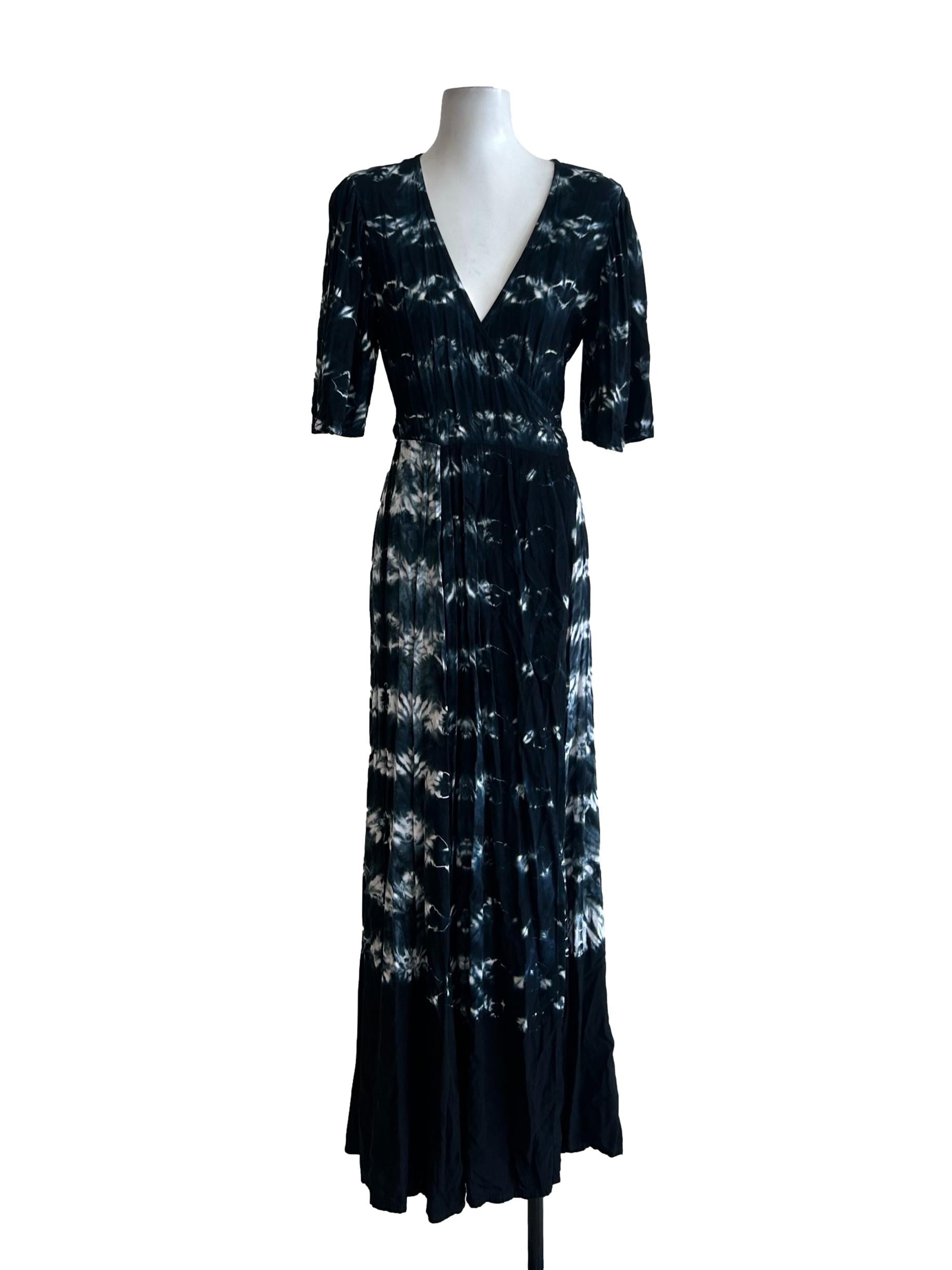 Mae Wrap Dress - Black CSN