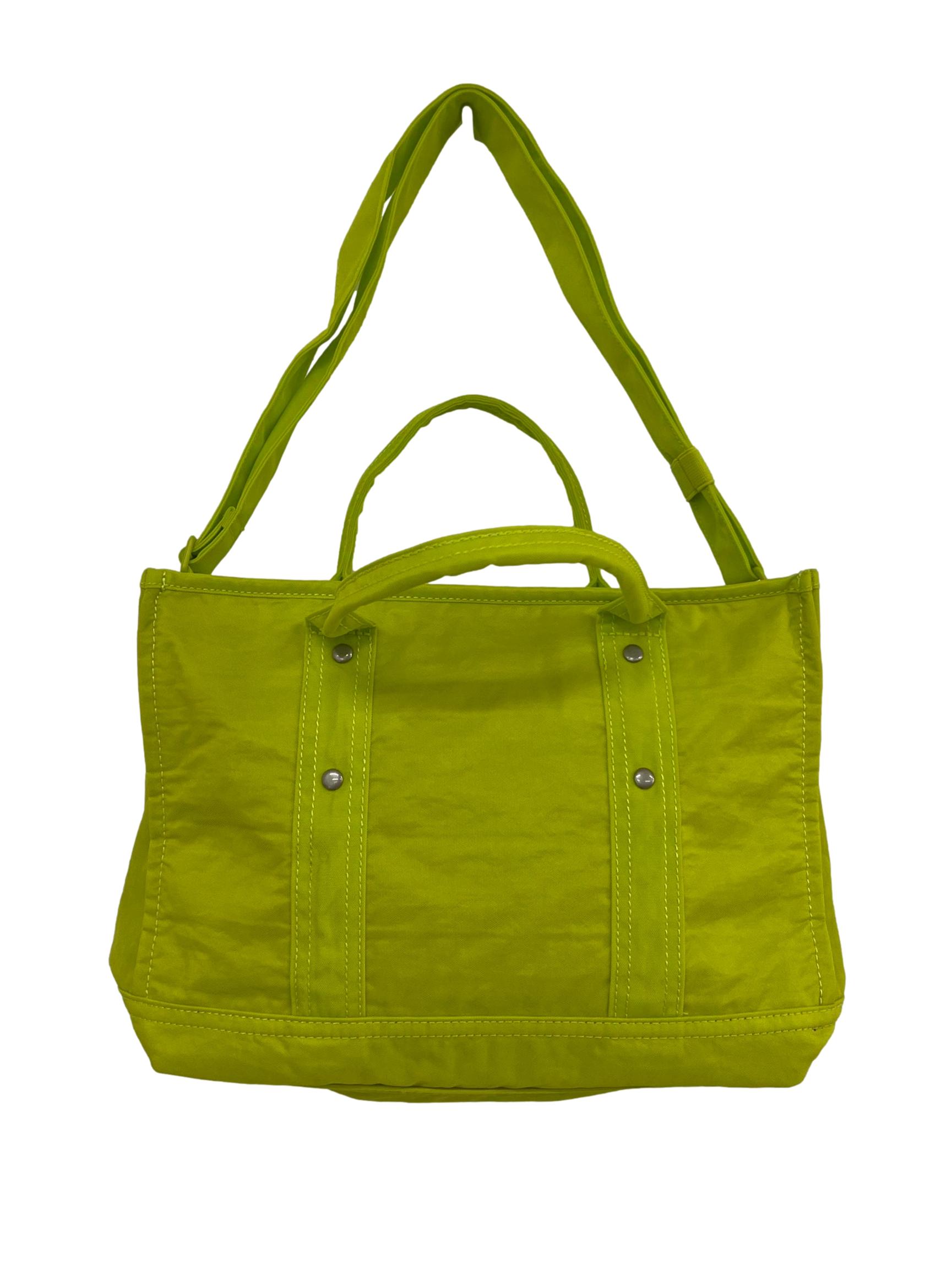 Bright Lime Crunch Carryall Handbag BTV