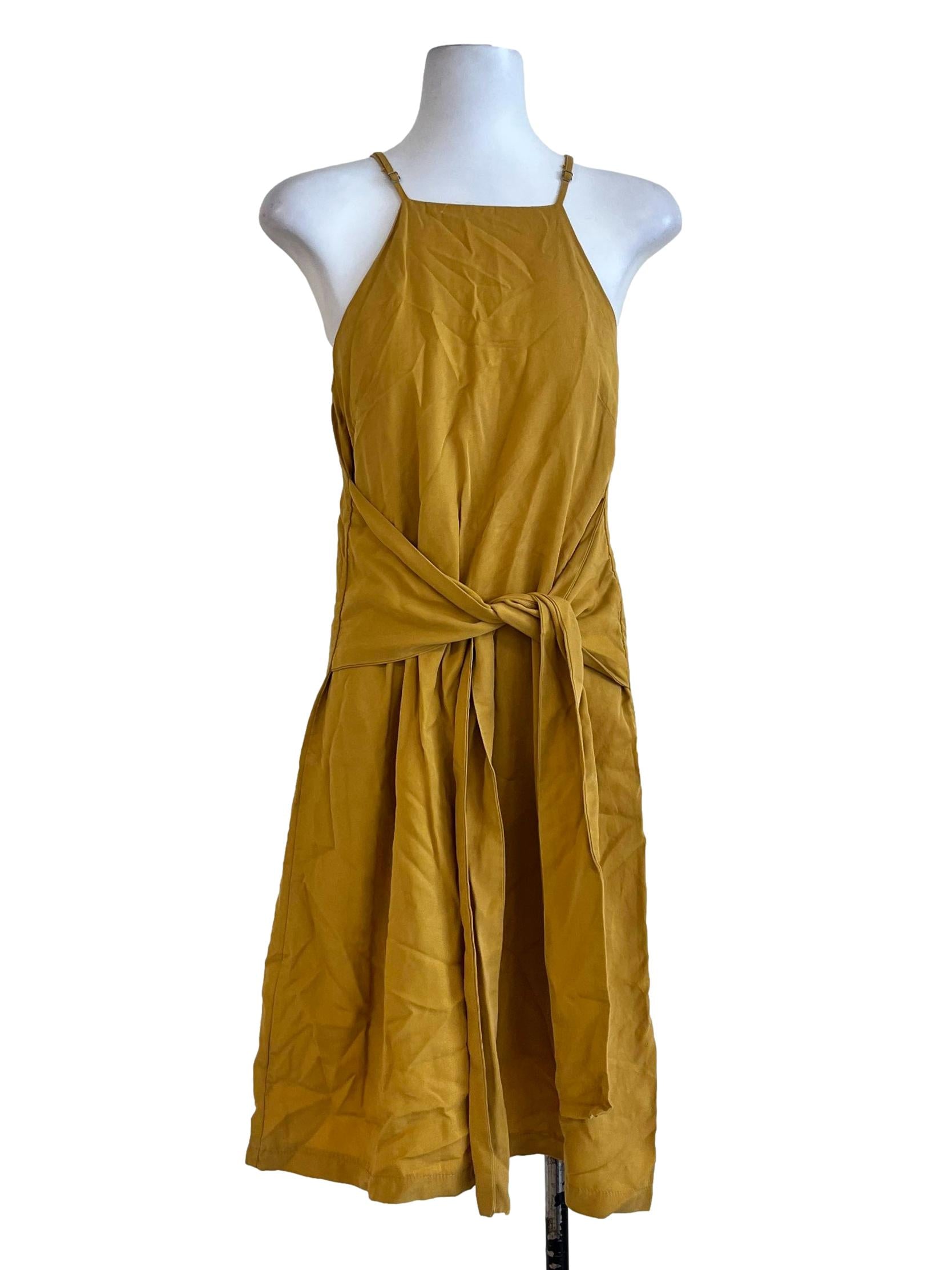 Yellow Mustard Plain Dress