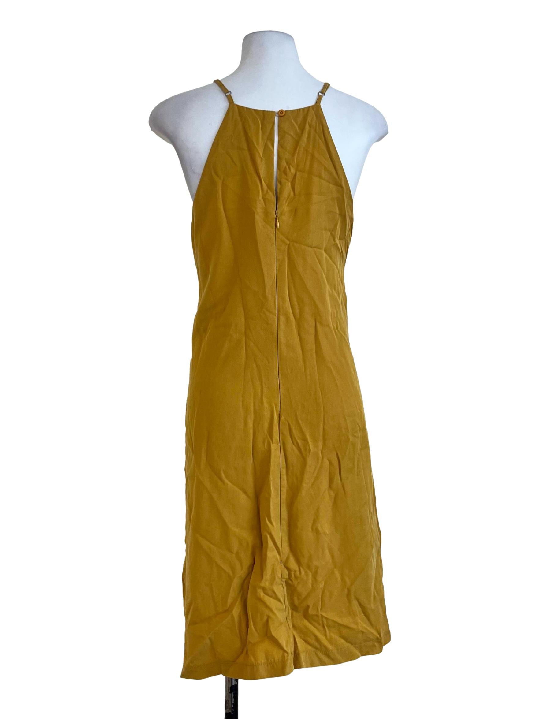 Yellow Mustard Plain Dress