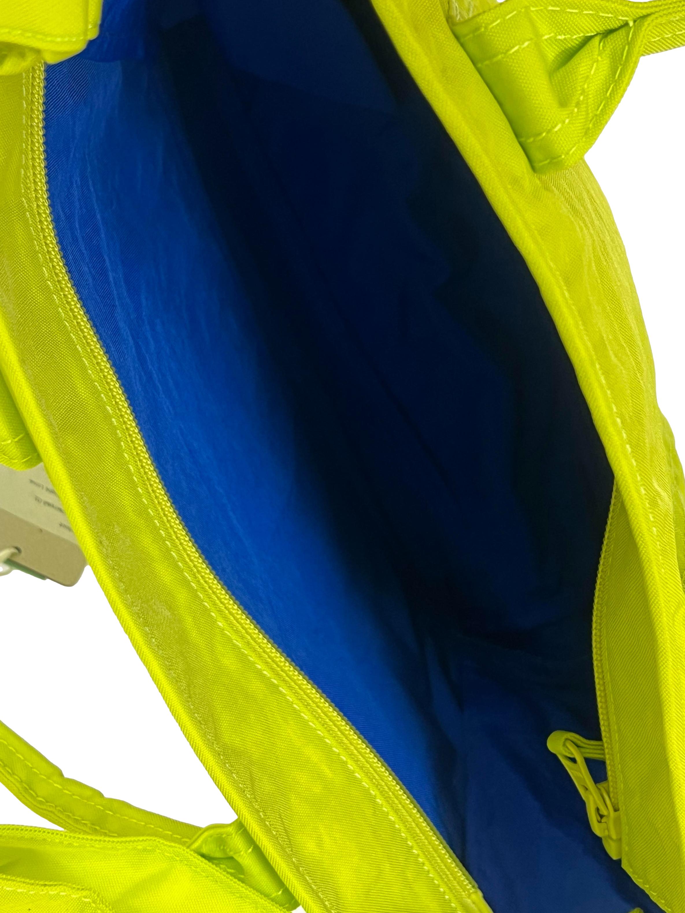 Bright Lime Crunch Carryall Handbag BTV