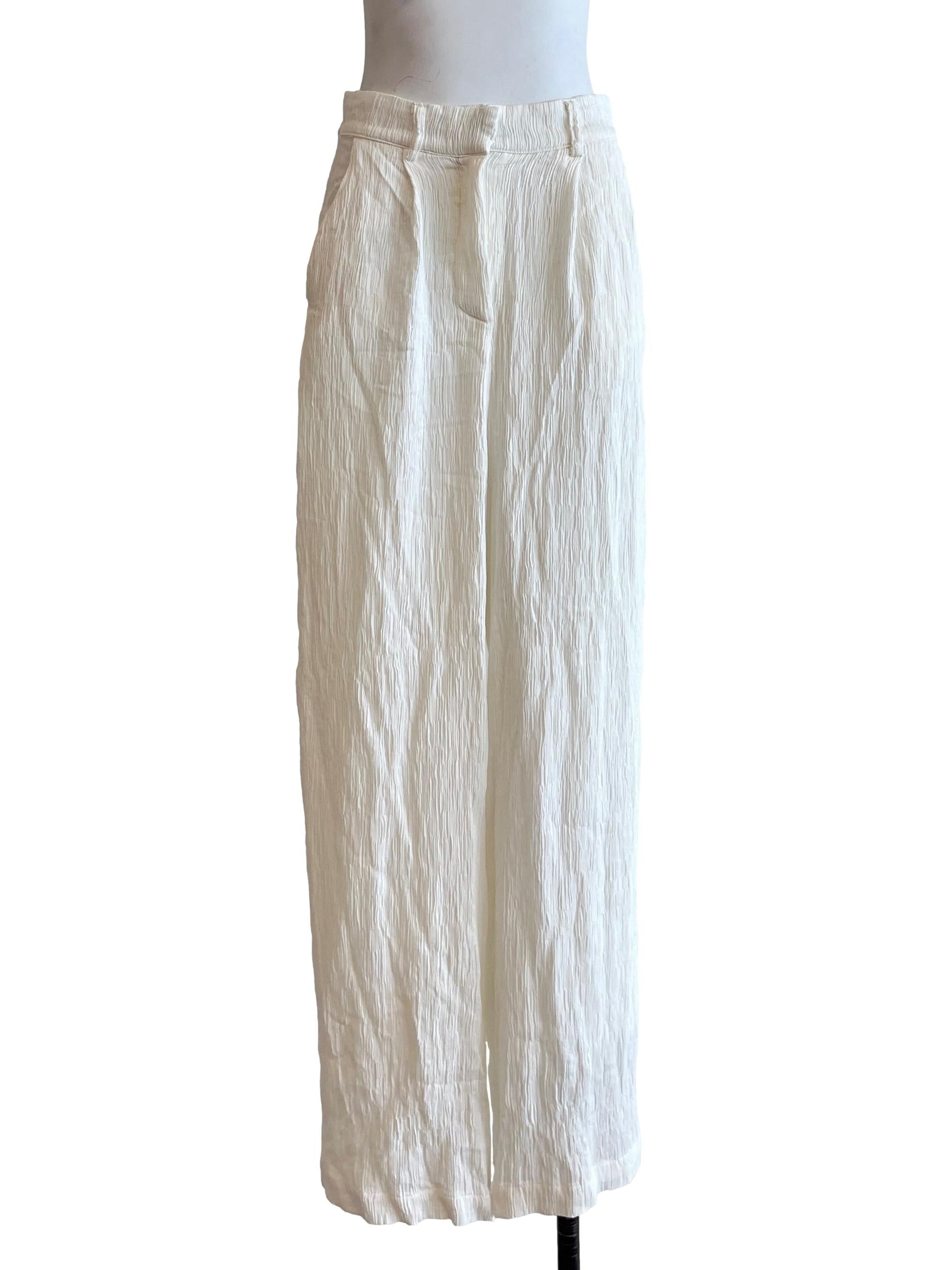 Off-White Wide Leg Pants