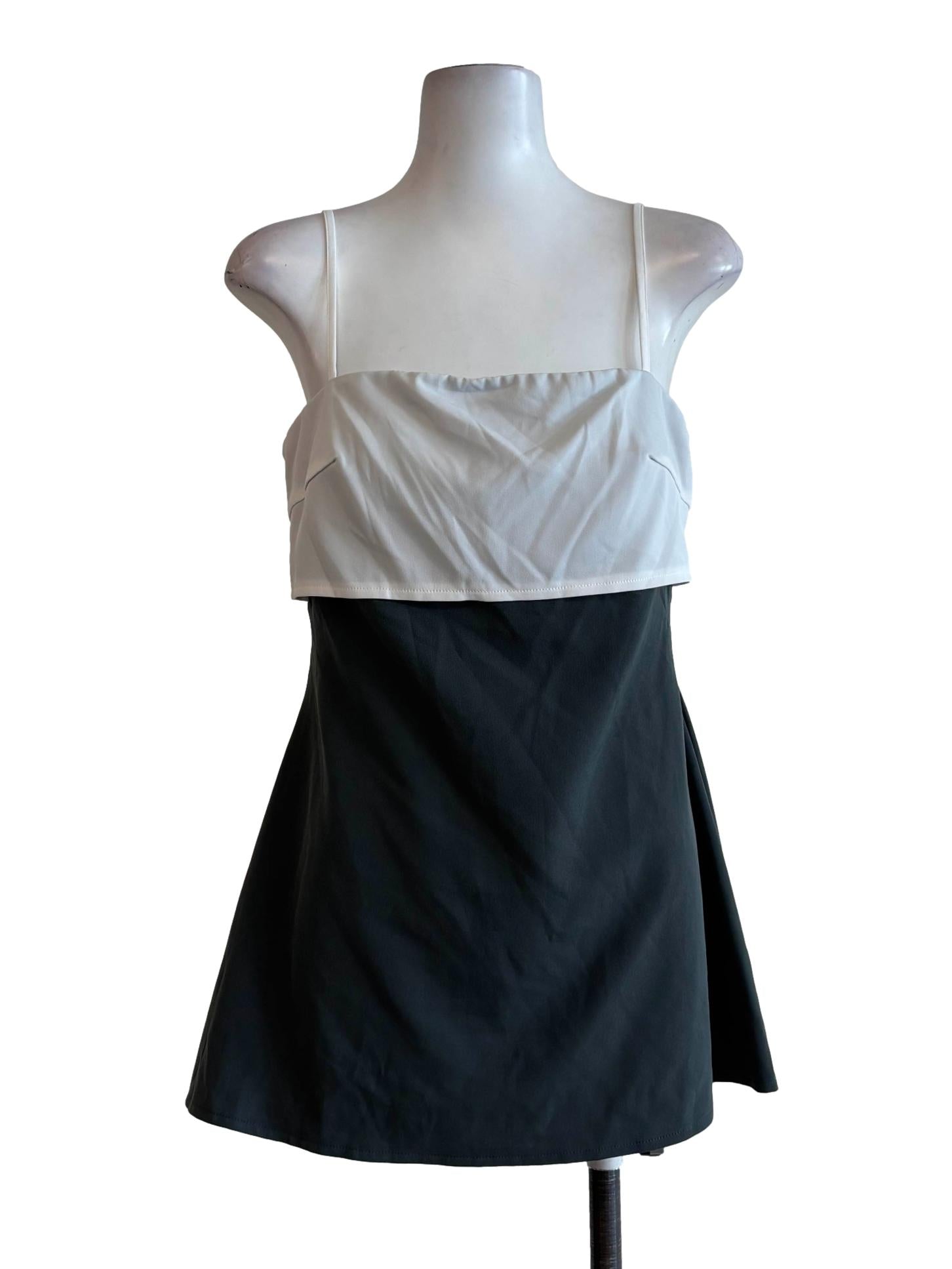 Pine Green Spaghetti Strap Dress