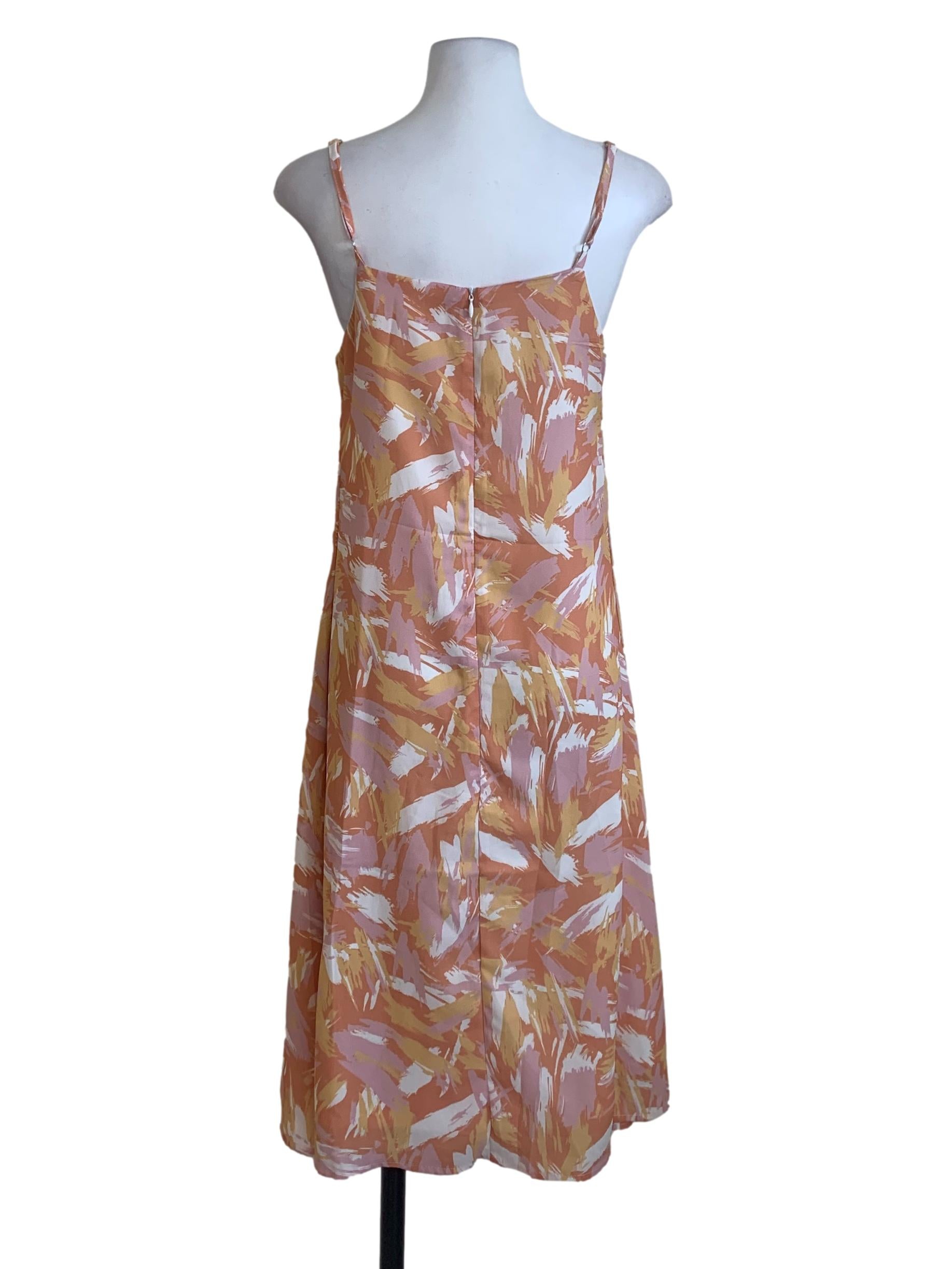 Marigold Orange Printed Dress