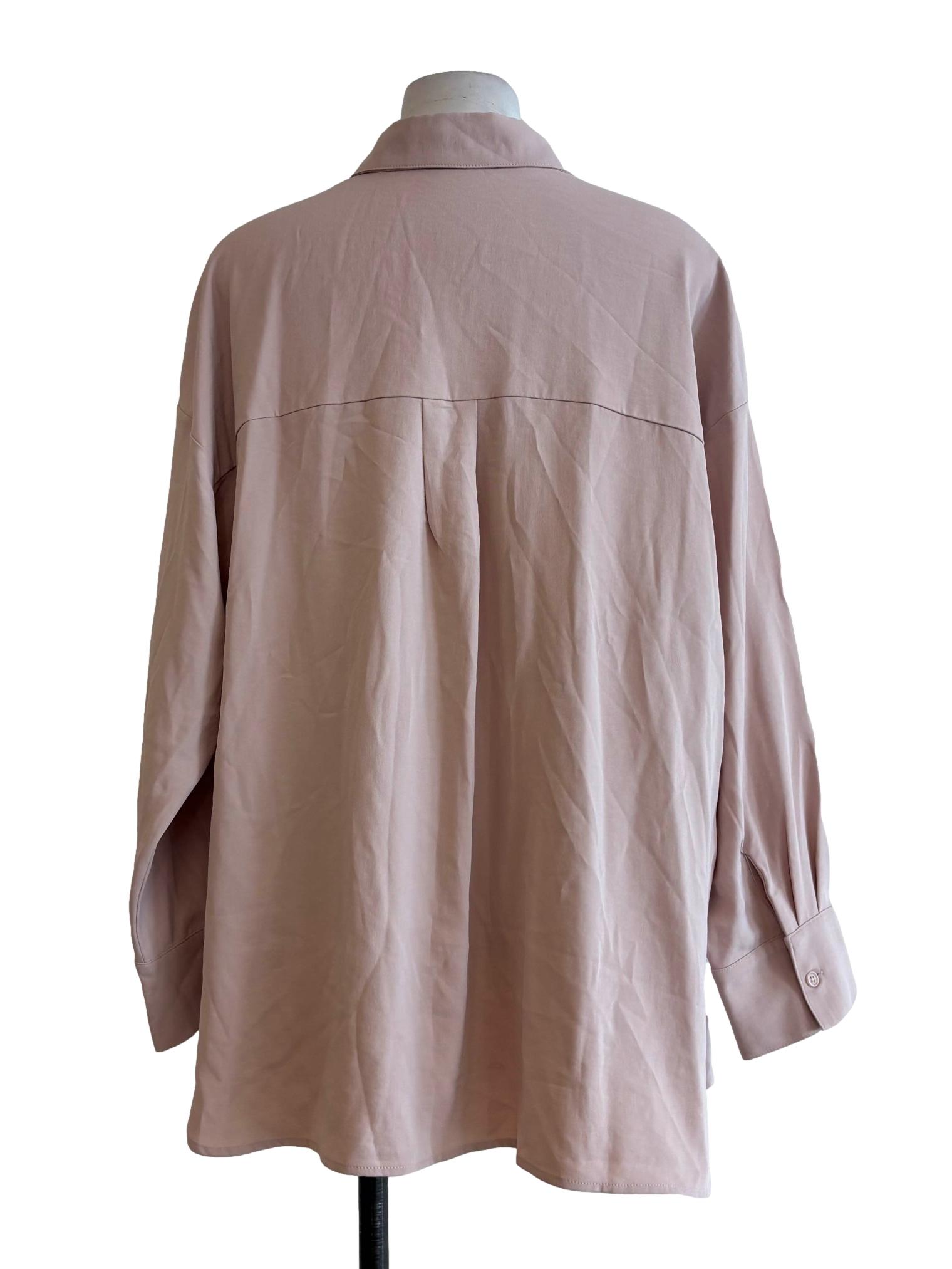 Dusty Pink Long Sleeve Buttoned Shirt