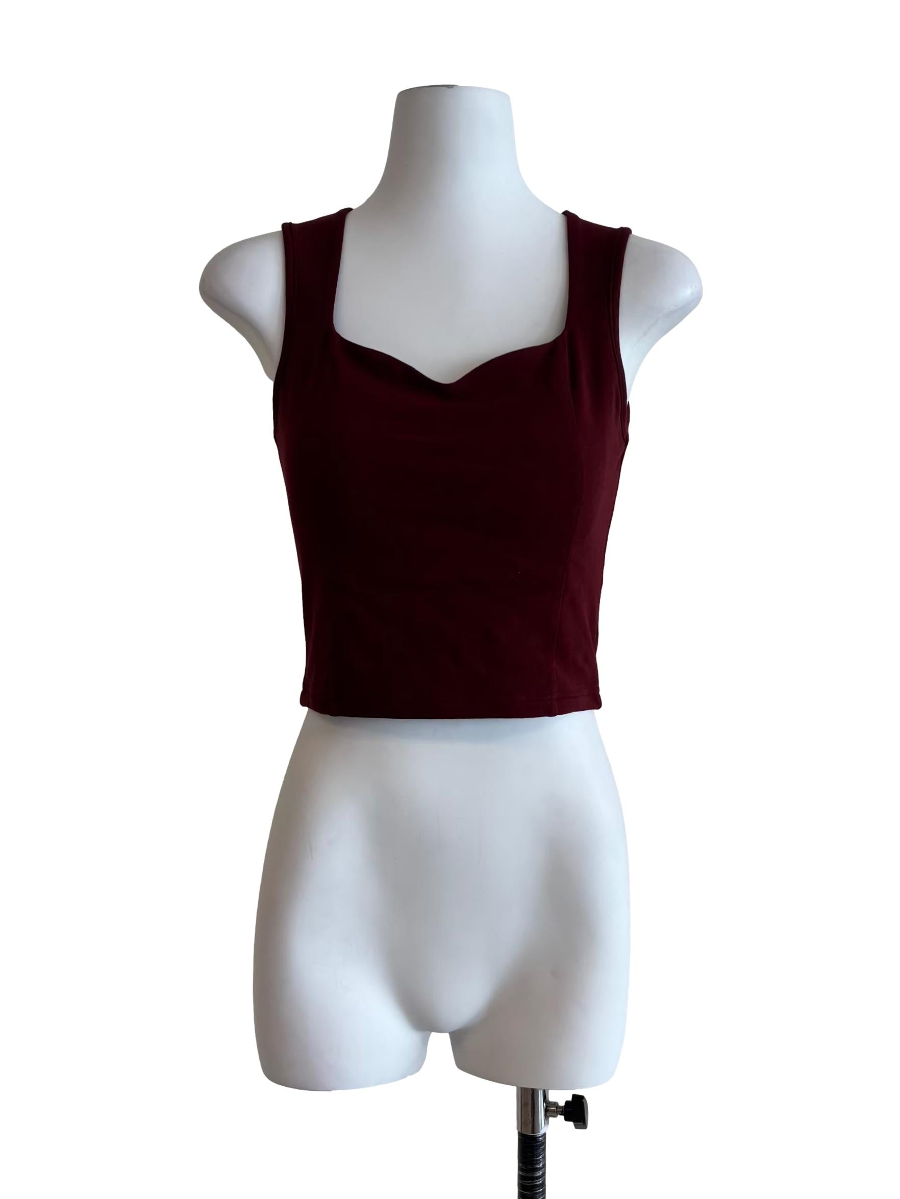 Merlot Red Sweetheart Tank Top