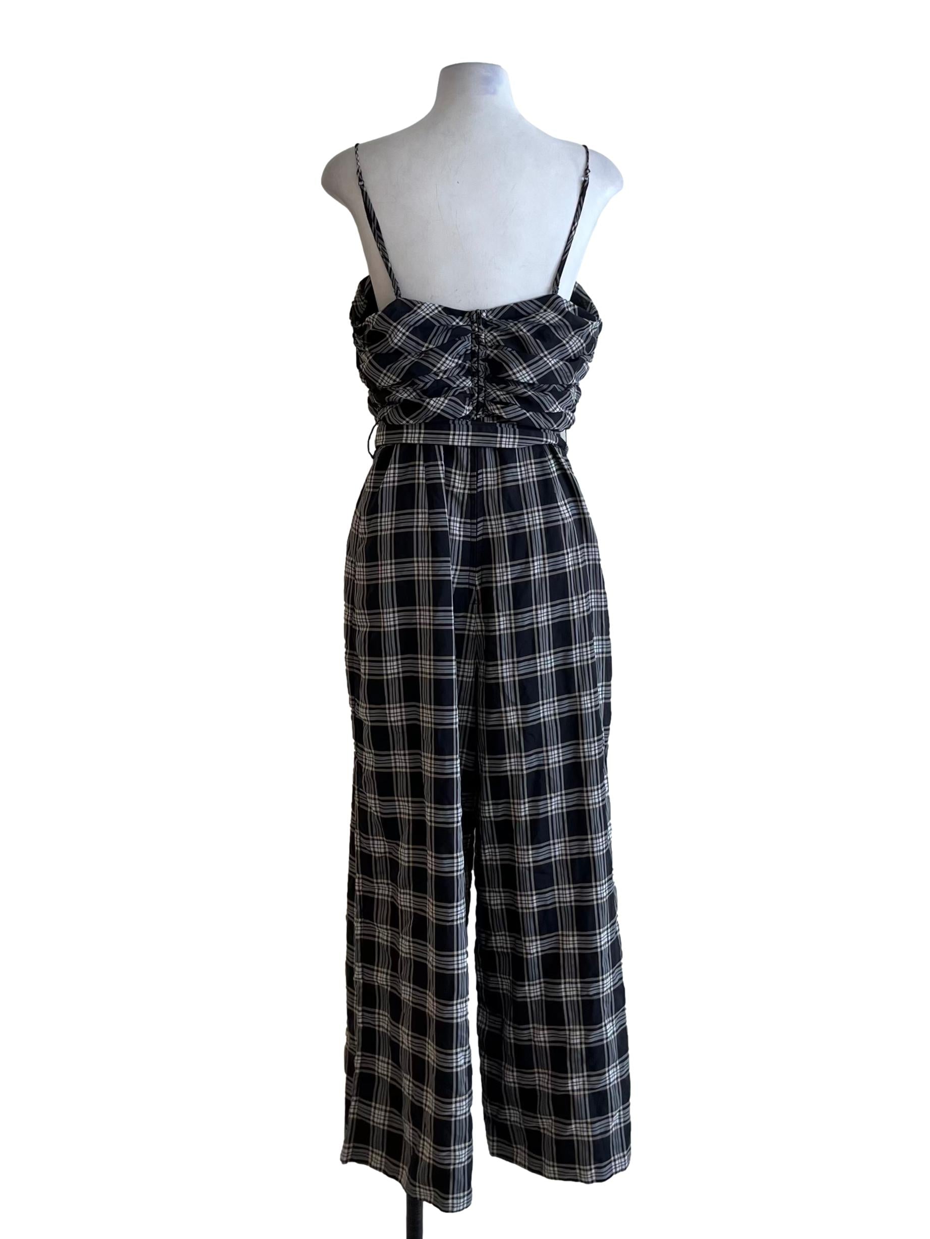 Black Tartan Jumpsuit