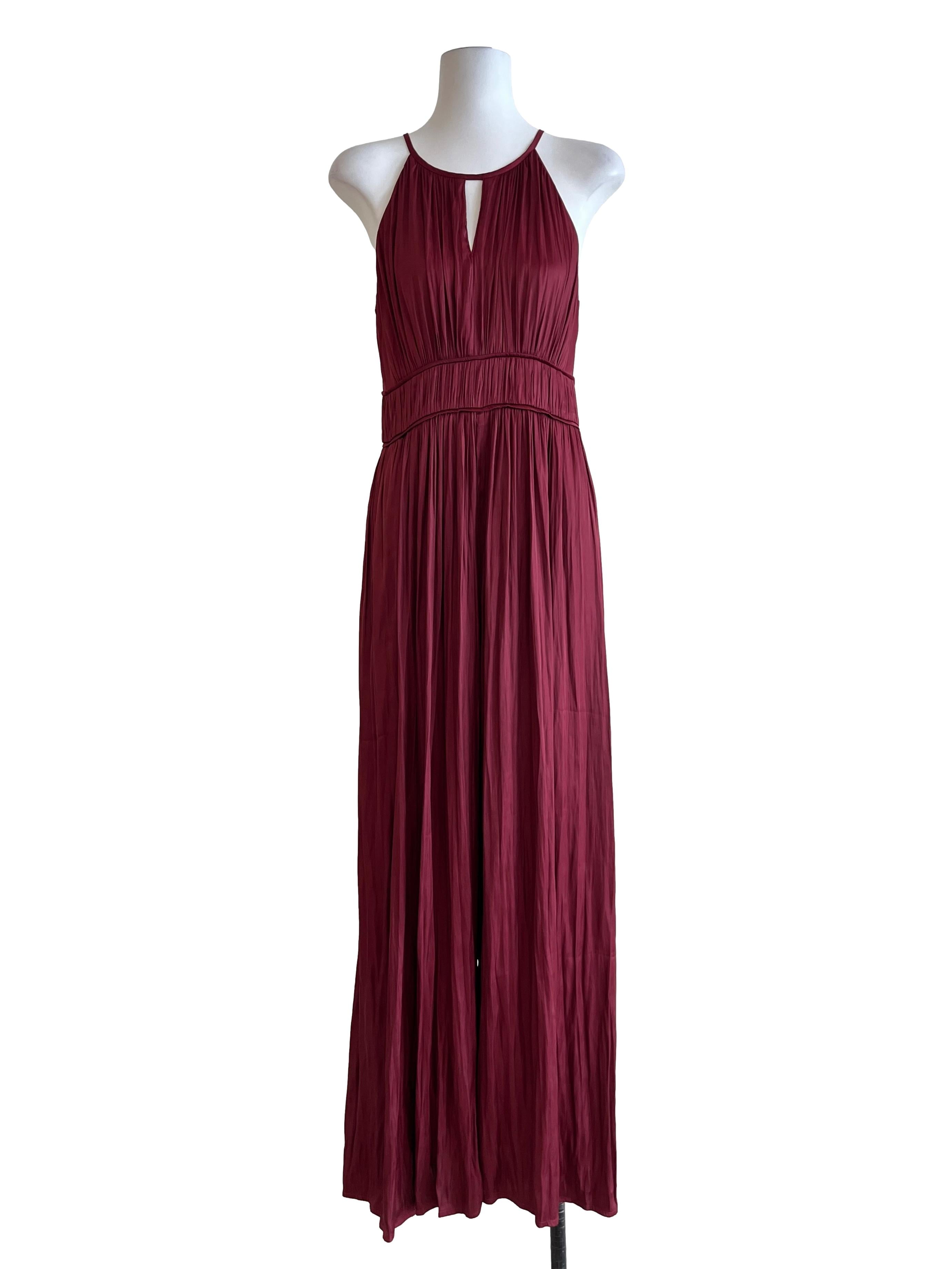 Ruby Red Scoop Sleeveless Jumpsuit