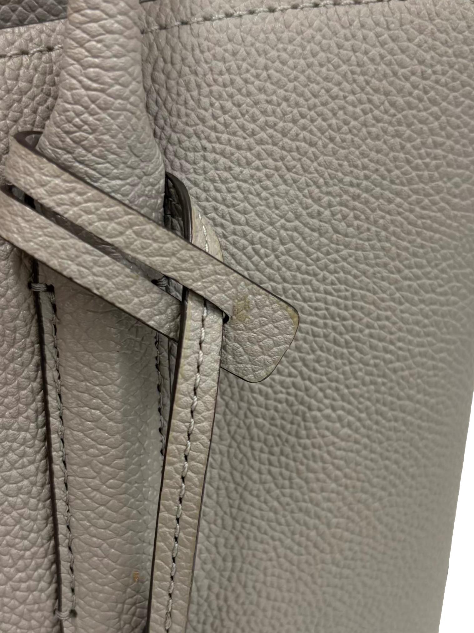 Grey Leather New York Margaux Satchel Crossbody Bag CSN
