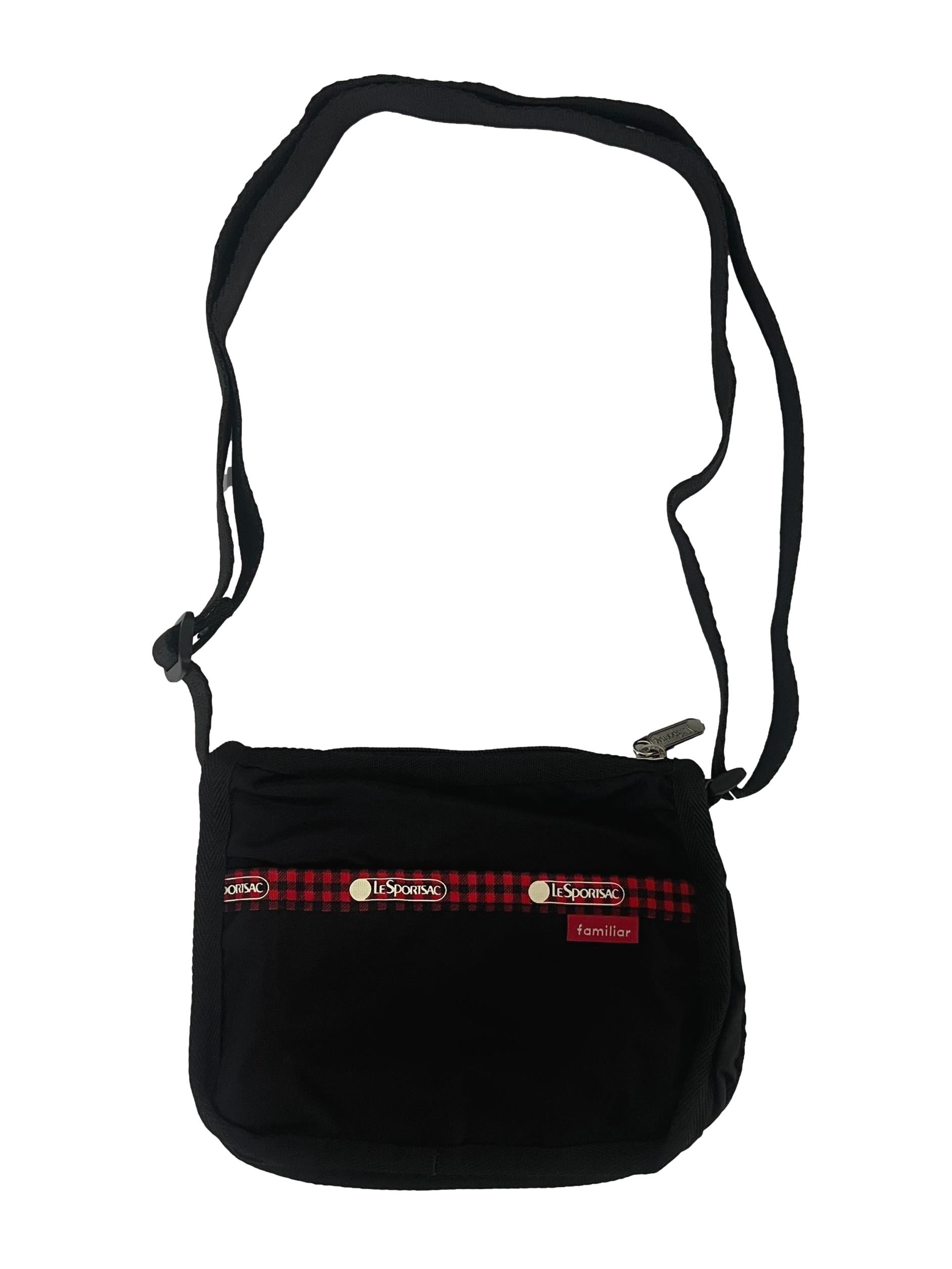 Black Polyester Familia Shoulder Bag
