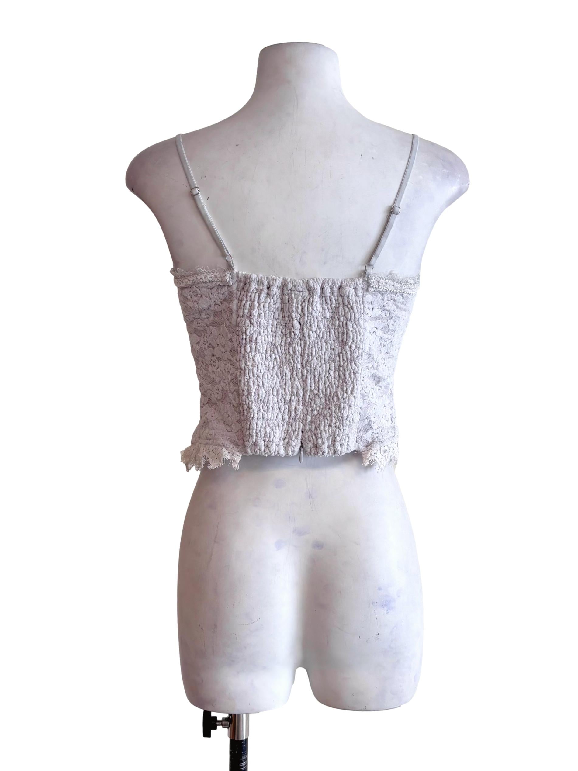 Lilac Kailea Lace Velvet Padded Top