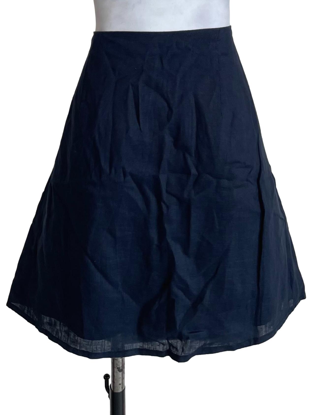 Midnight Navy Overlay Mini Skirt