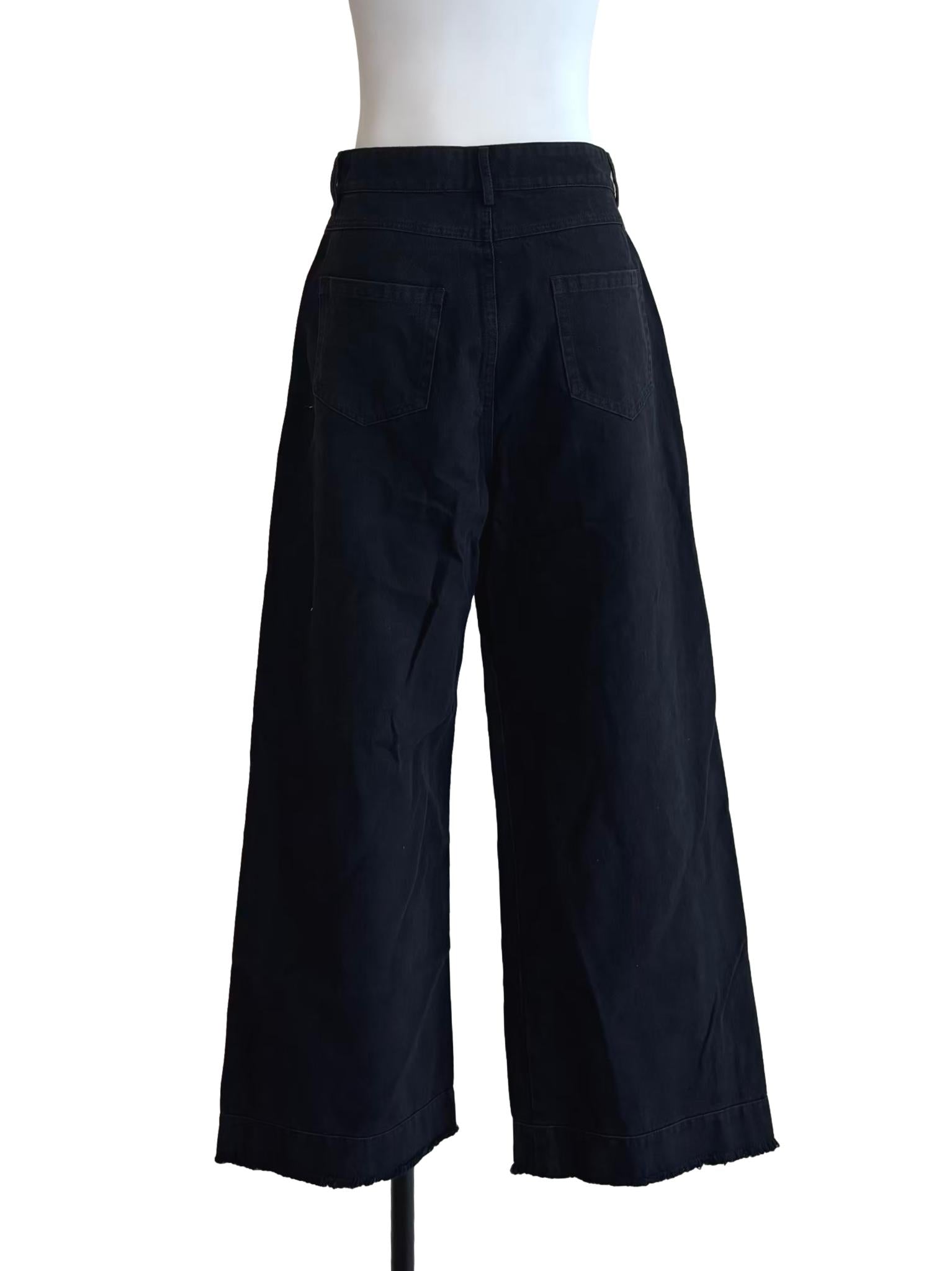 Parisian Black Wide Leg Jeans