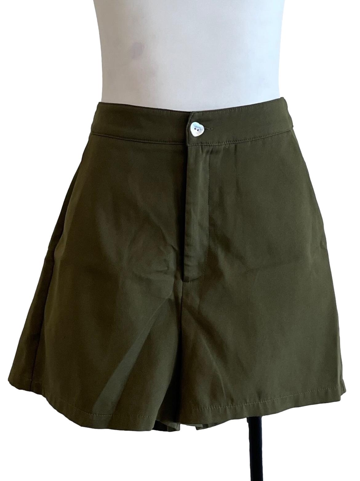 Moss Green Short Pants