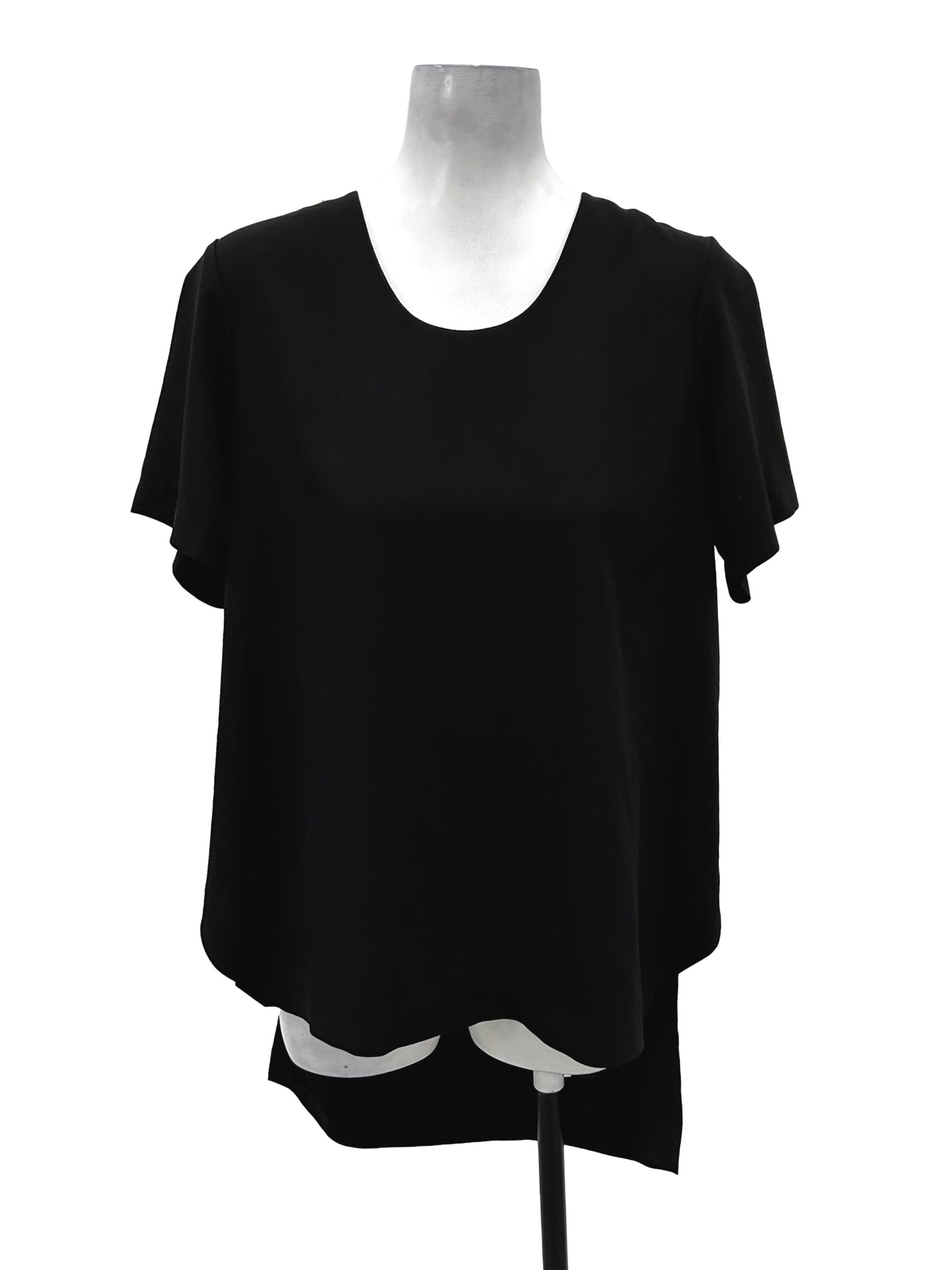 Black Back Cross Panel Top