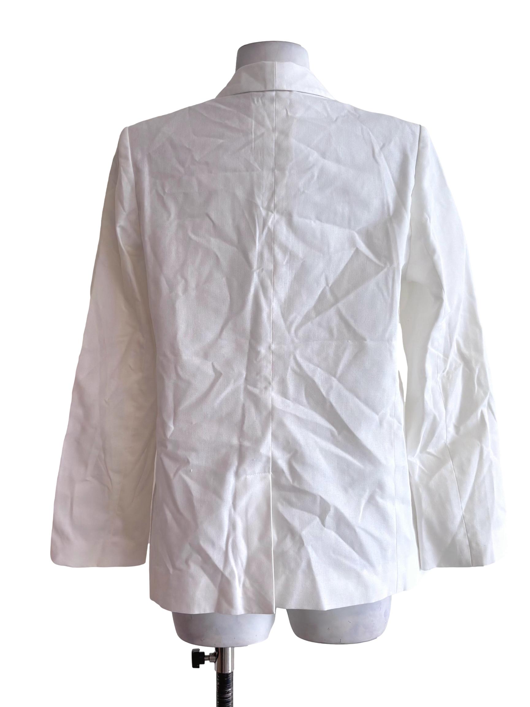 Daisy White Open Front Blazer LB