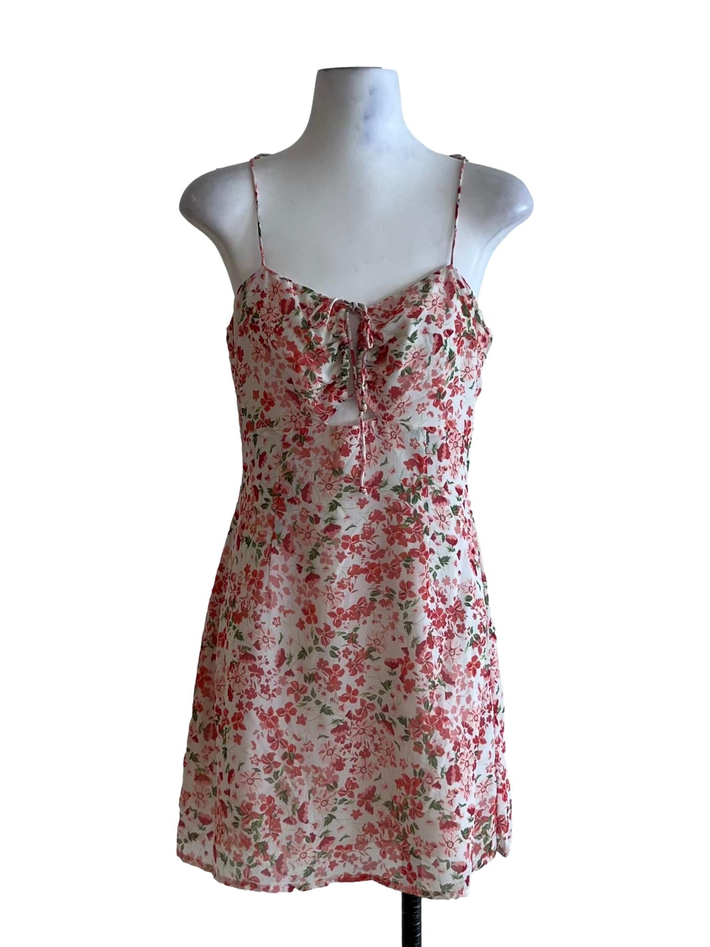 White Floral Jumper Dress