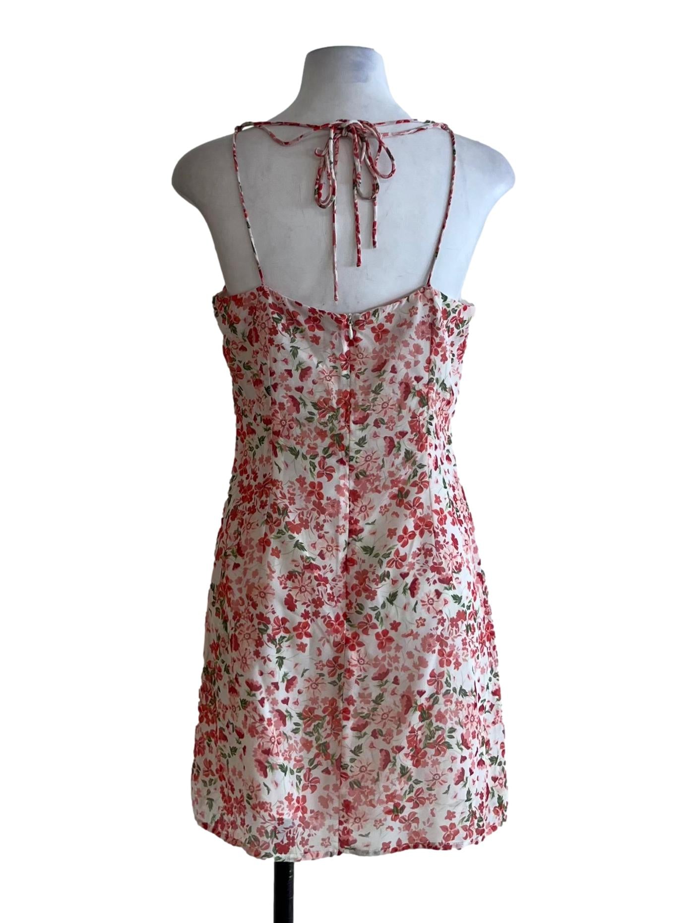 White Floral Jumper Dress