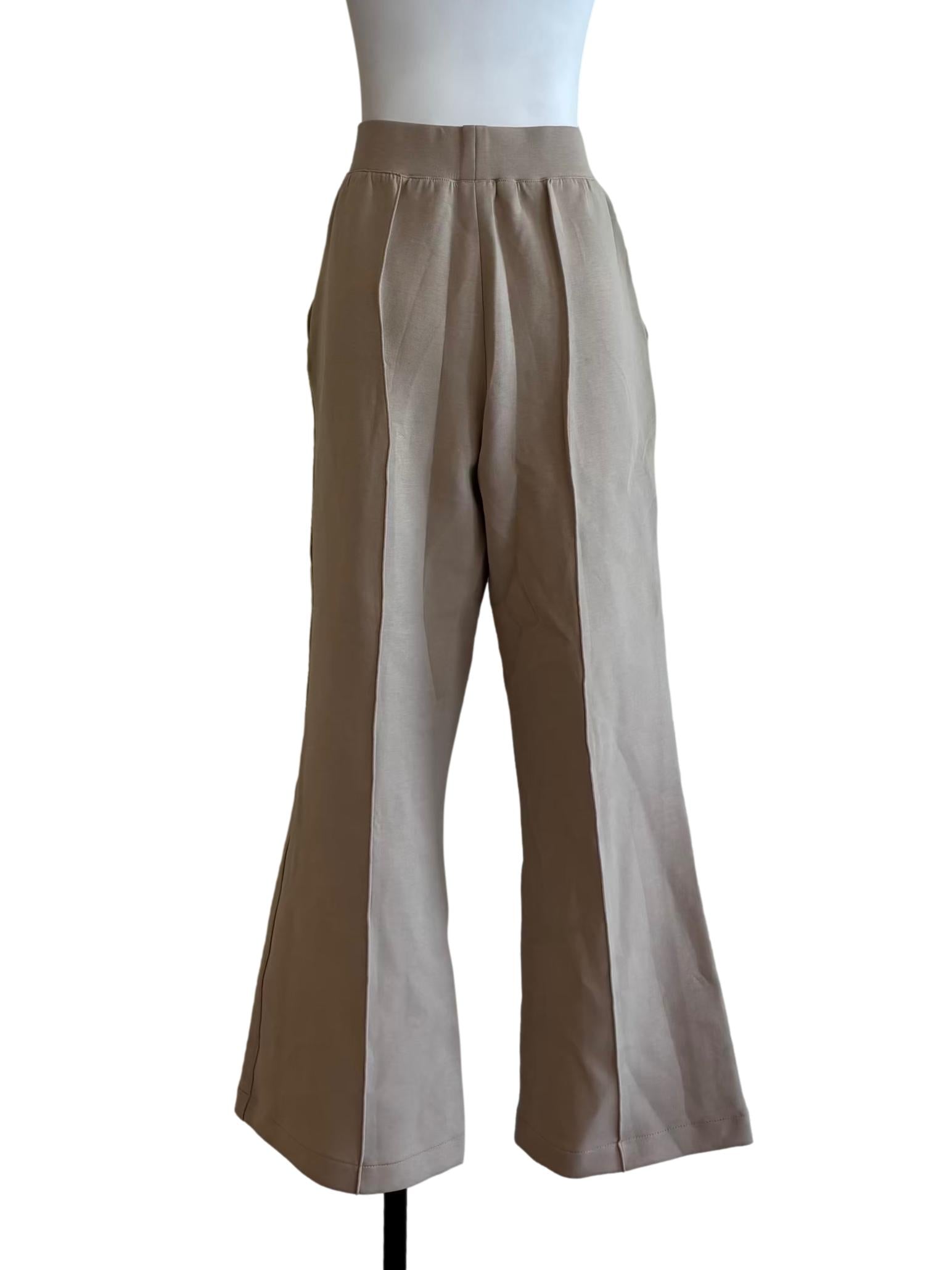 Sand Beige Bootcut Pants