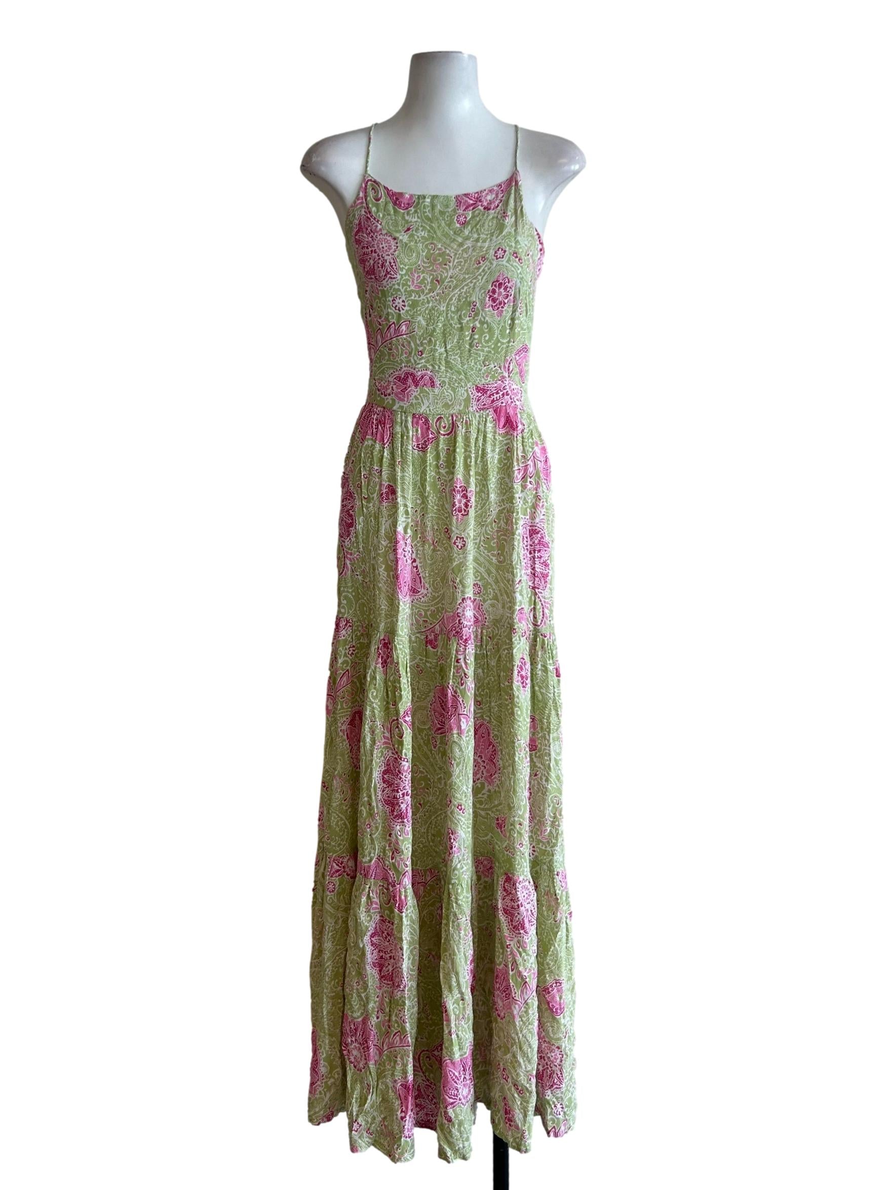 Tessa Open Back Dress In Lime Light - Green CSN