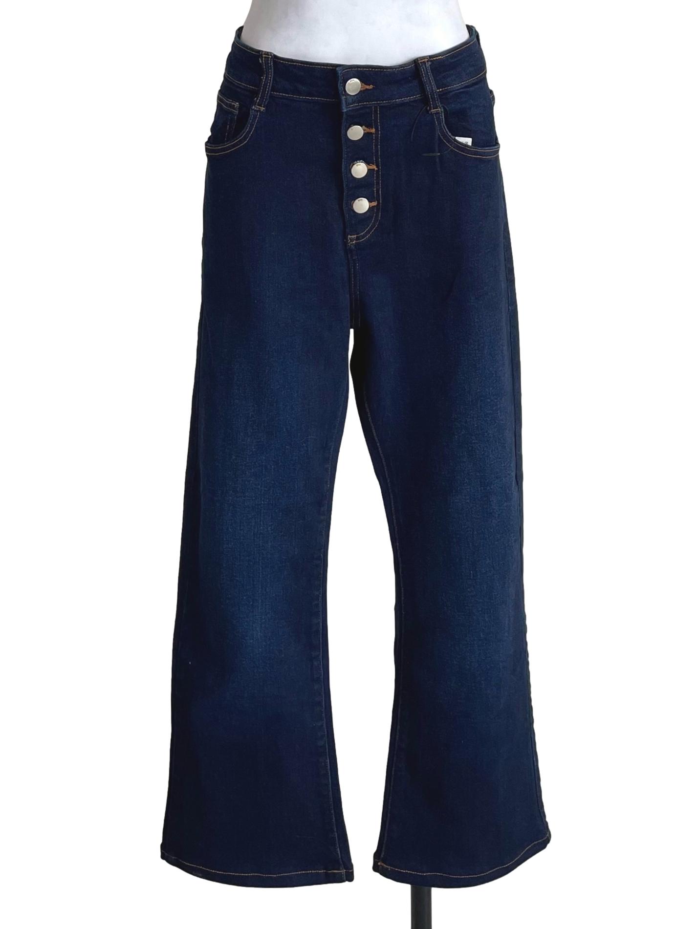 Indigo Flared Slim Jeans