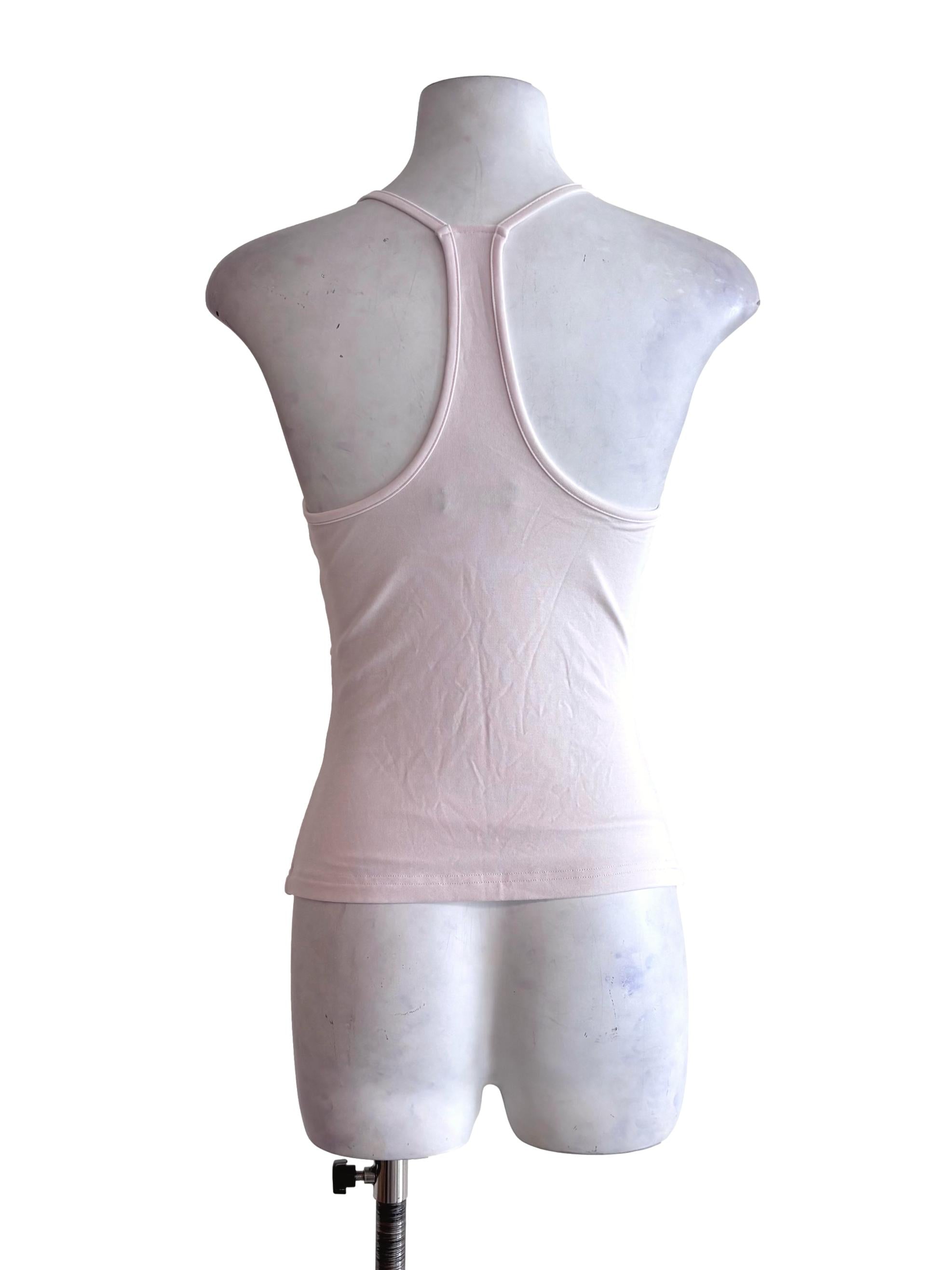 Light Pink Ruched Racerback Tank Top