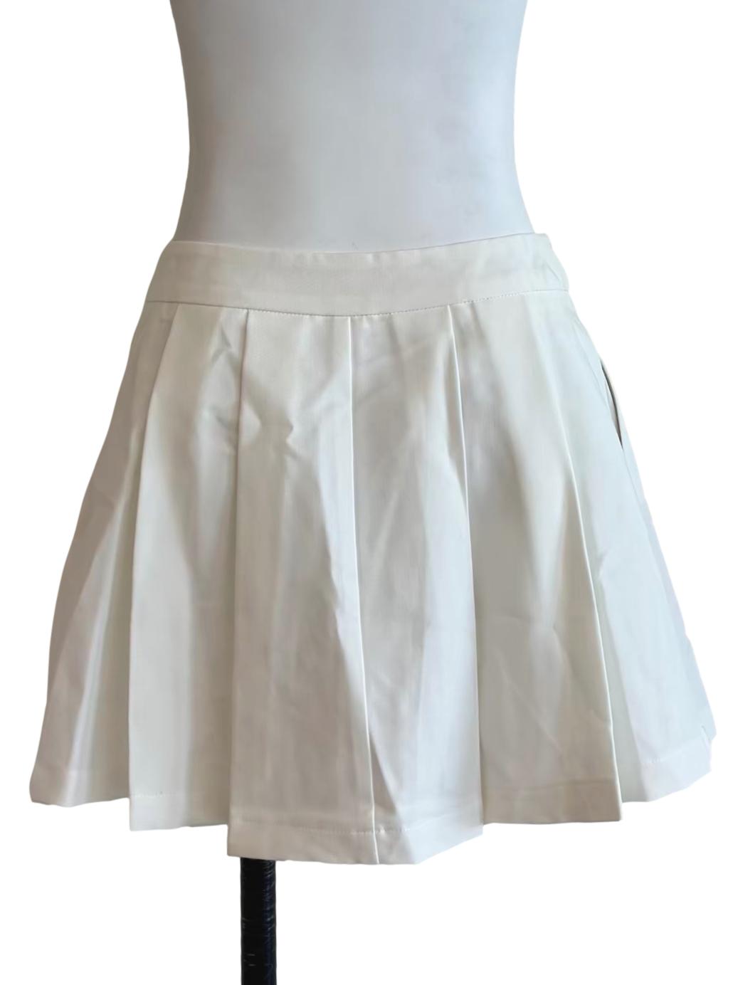 Ivory White Tennis Skirt