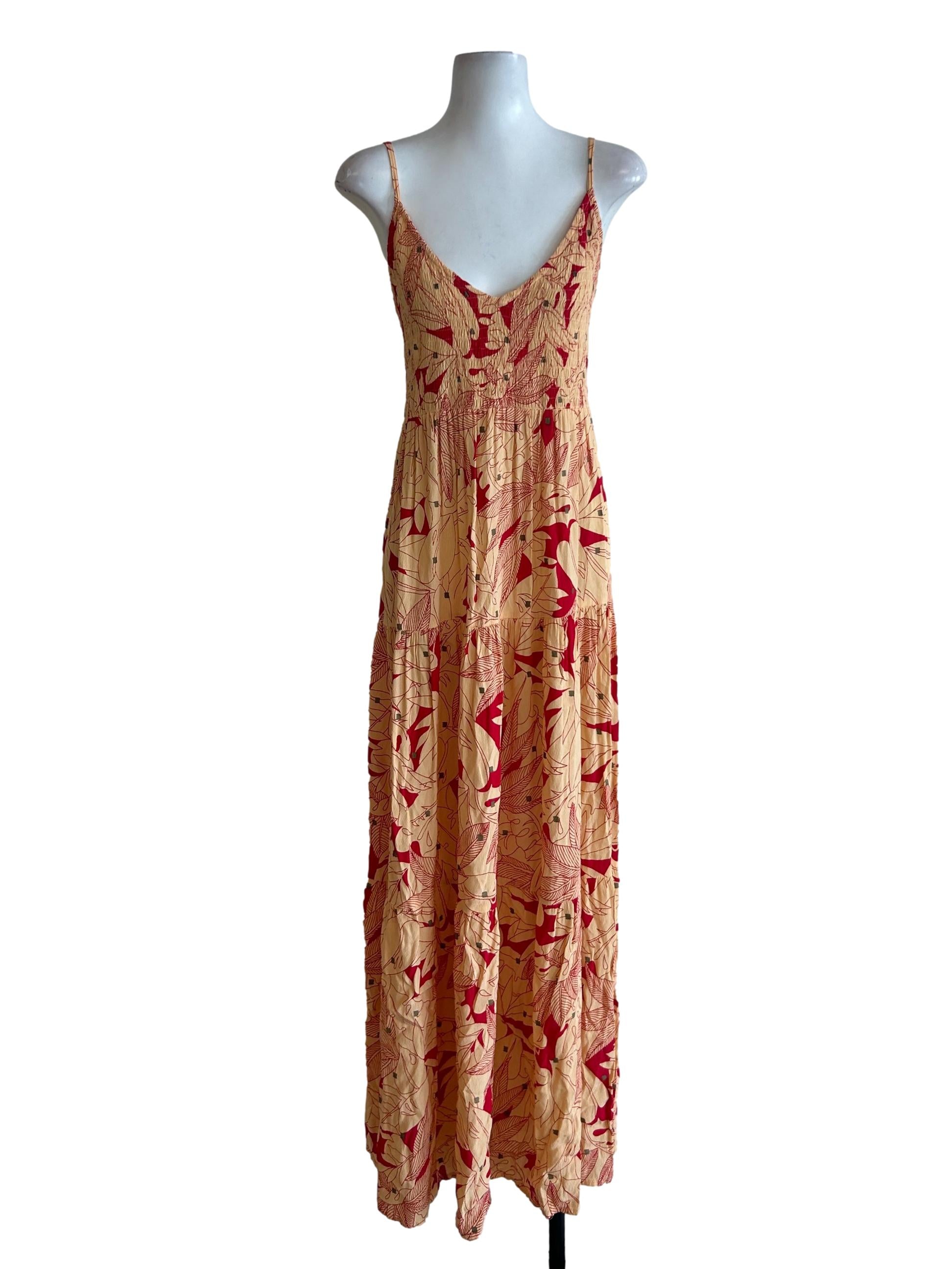 Thea Maxi Dress In Tropica - Orange CSN