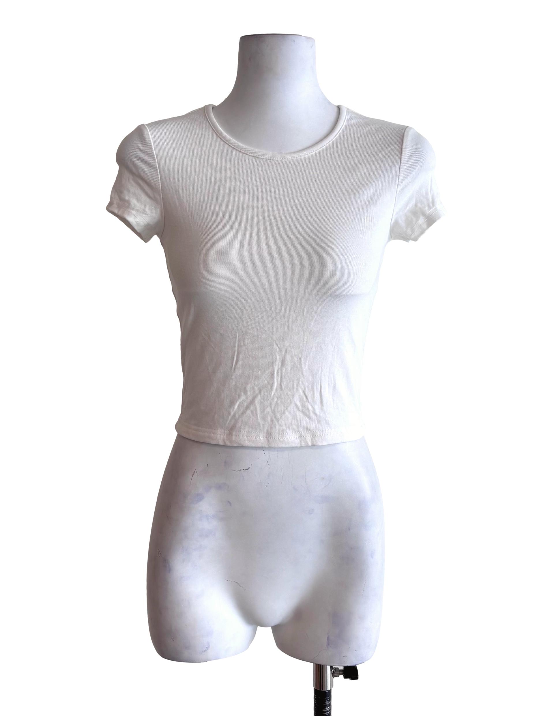 White Padded Baby Tee TTR