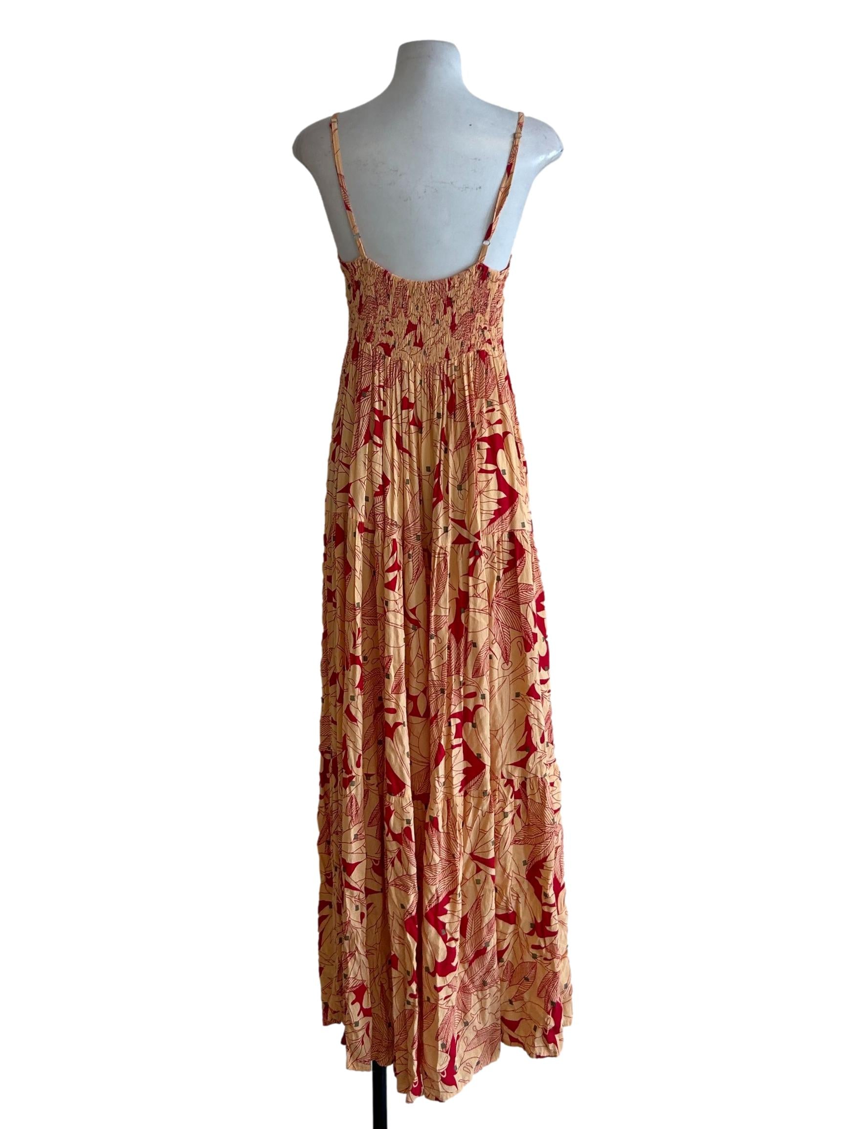 Thea Maxi Dress In Tropica - Orange CSN