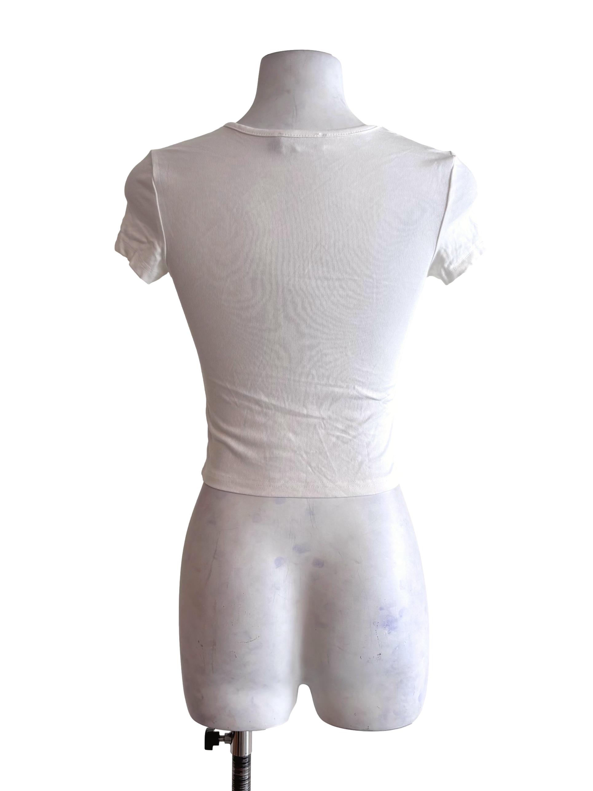 White Padded Baby Tee TTR