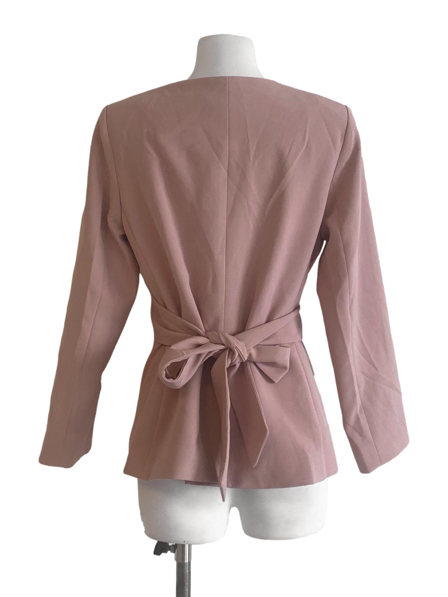 Sepia Beige Wrap Blazer LB