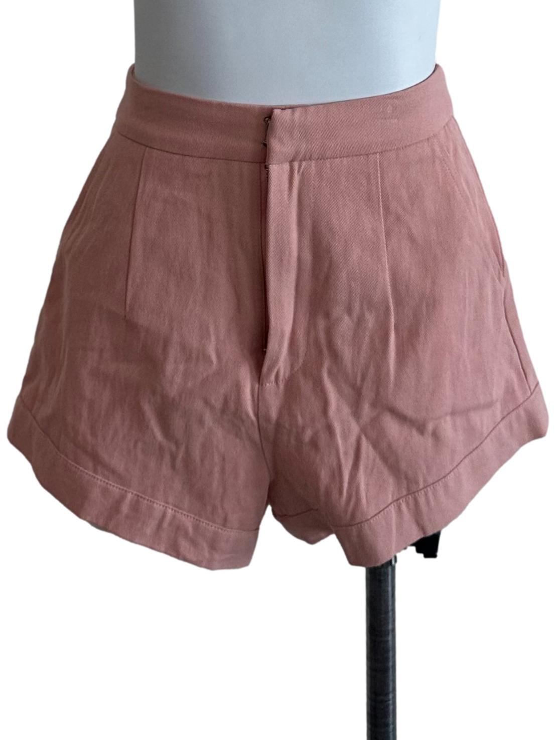Salmon Pink Casual Shorts