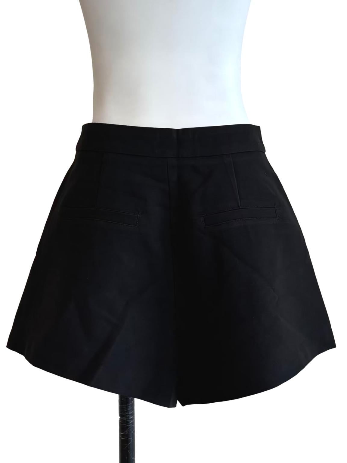 Ink Black Wide Shorts
