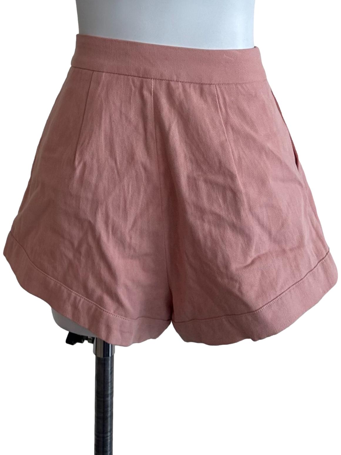 Salmon Pink Casual Shorts