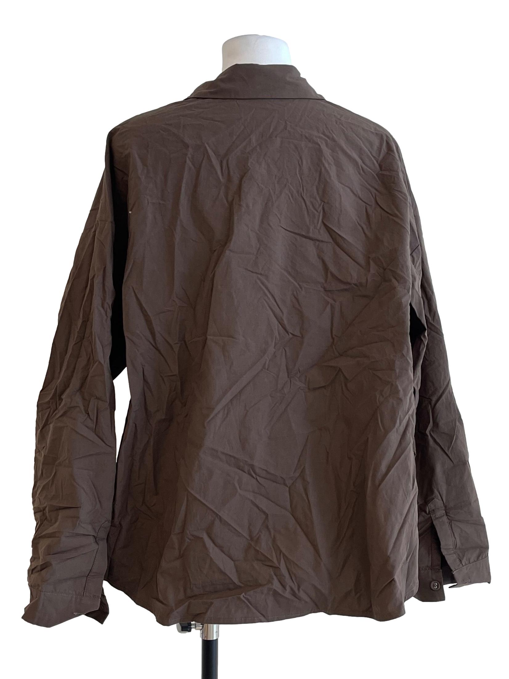 Coffee Brown Long Sleeve Top