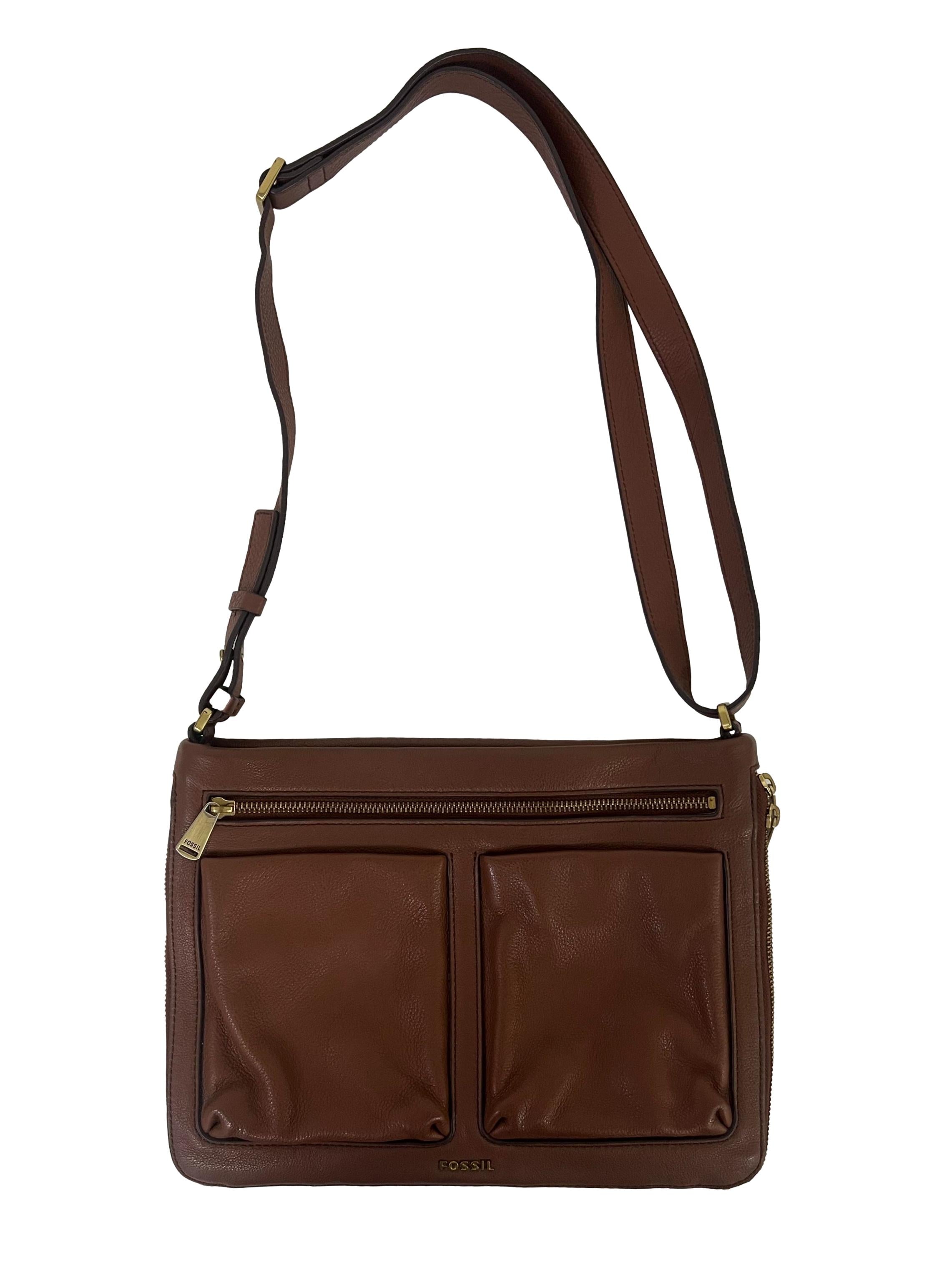 Brown Leather Messenger Bag