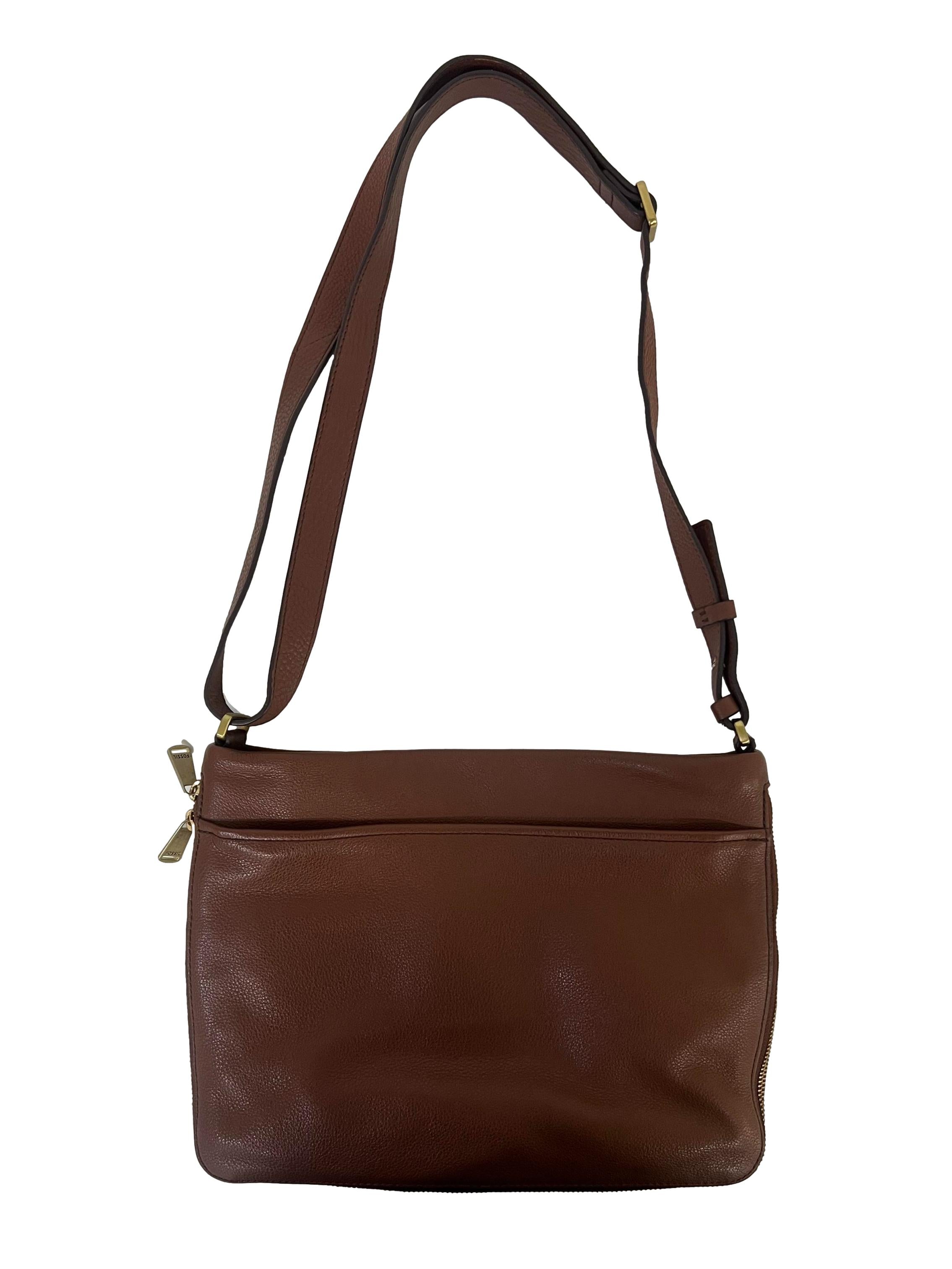 Brown Leather Messenger Bag