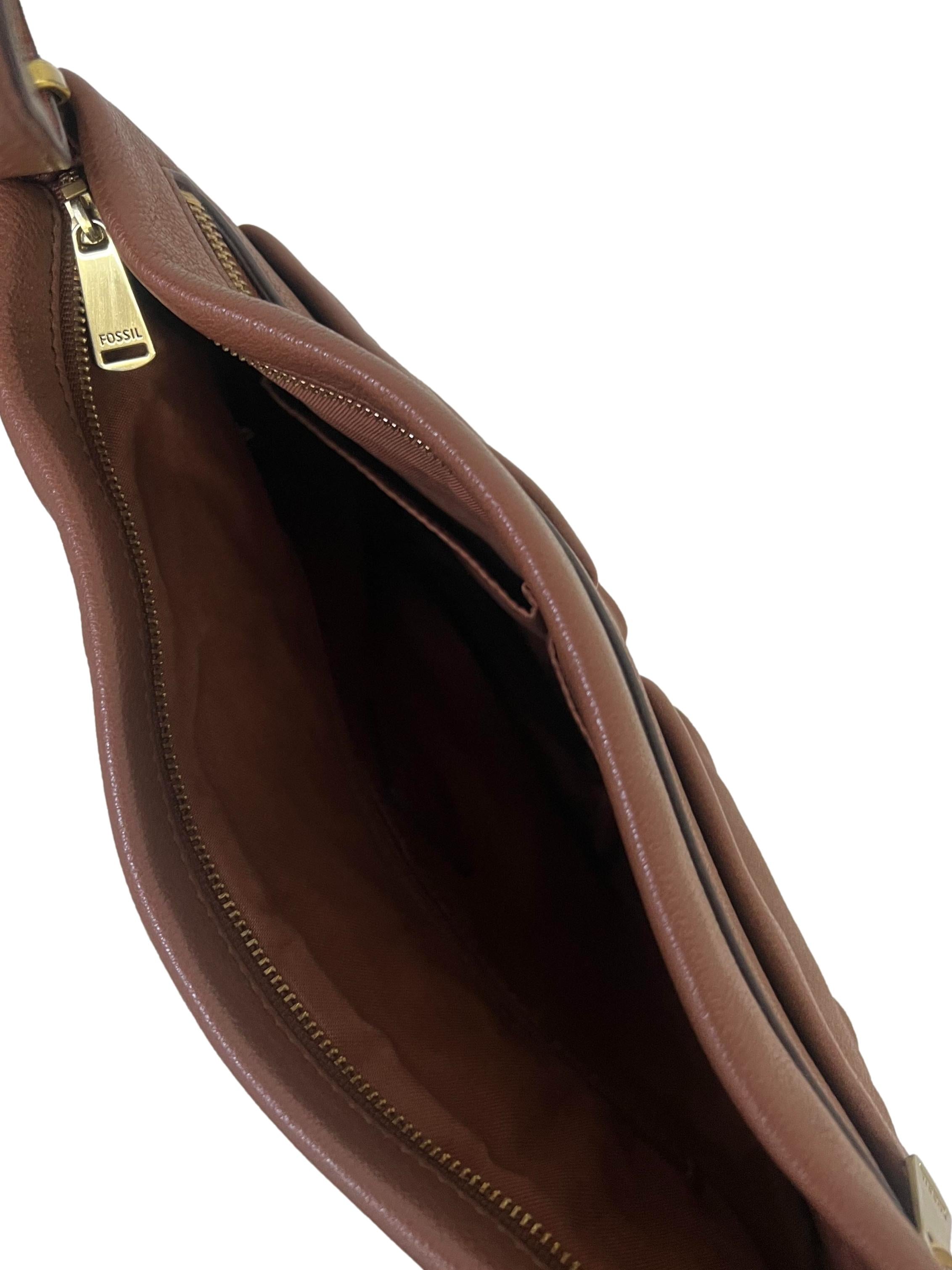 Brown Leather Messenger Bag