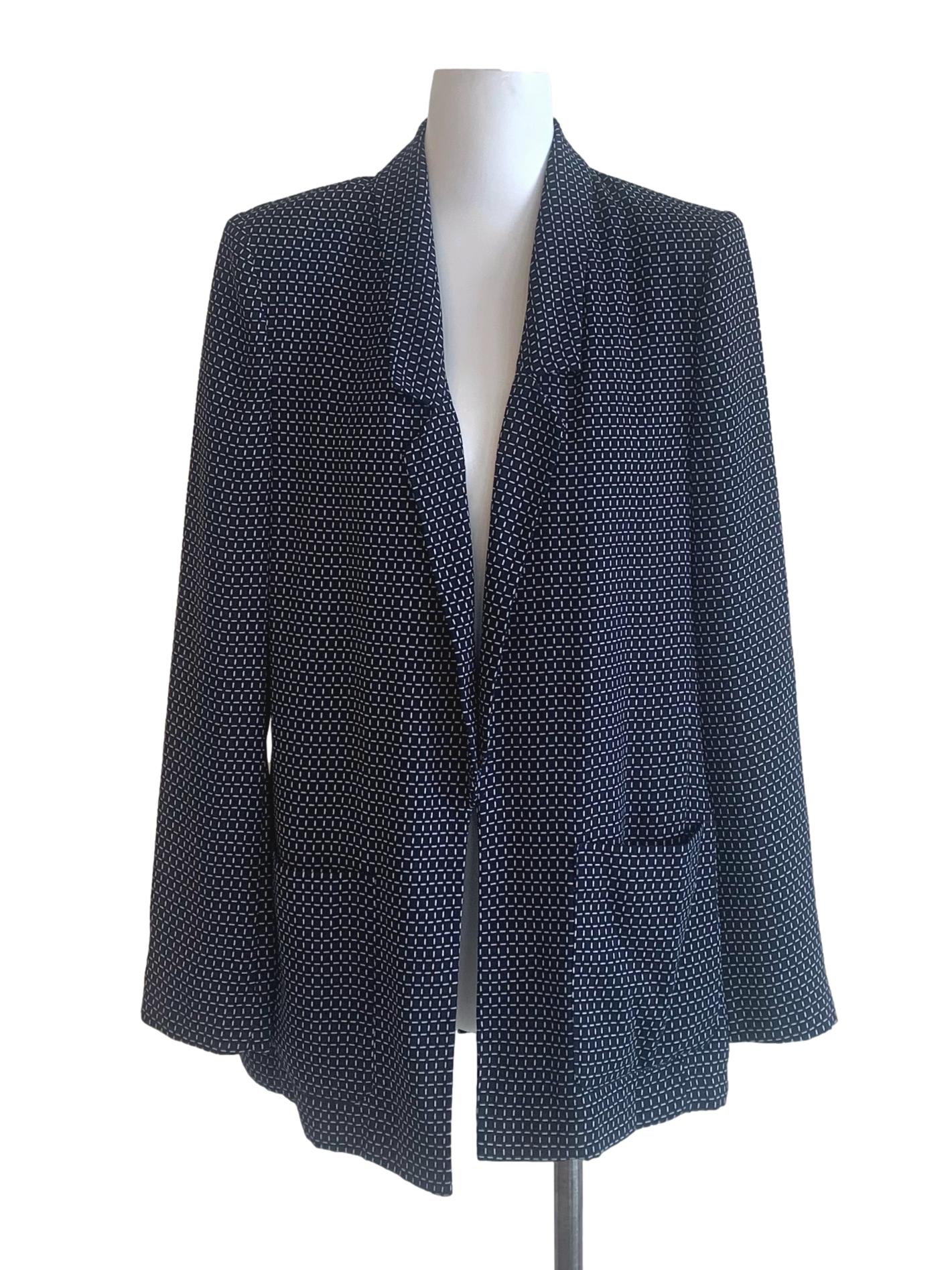 Berry Blue Pattern Blazer
