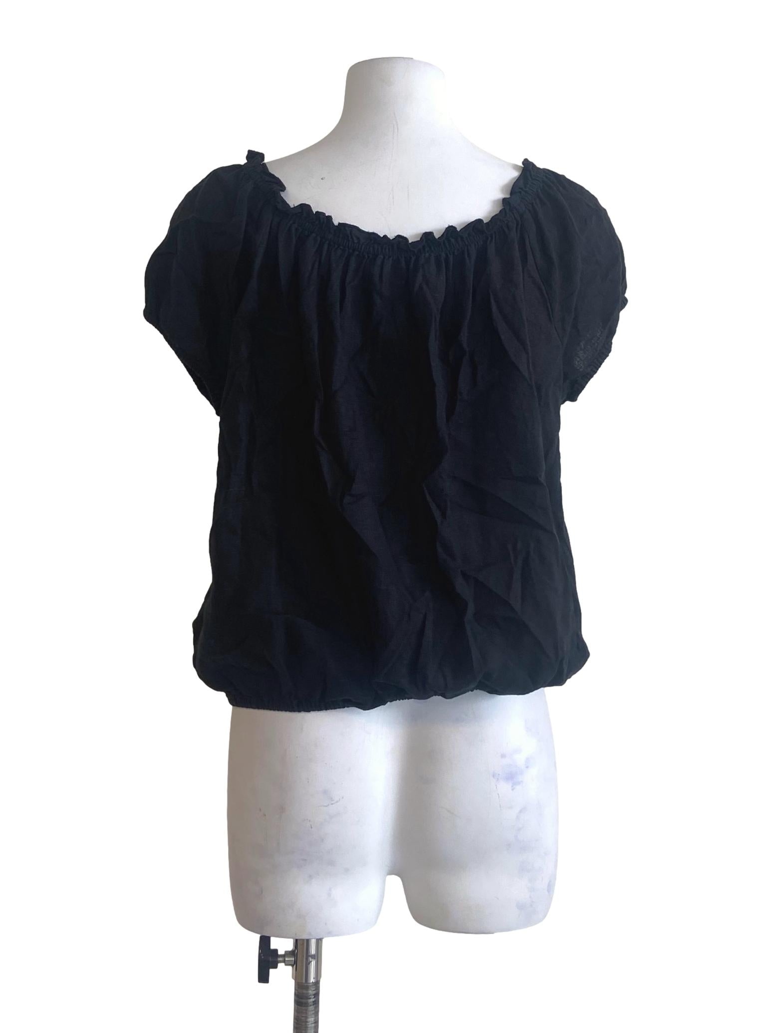 Black Button Down Blouse