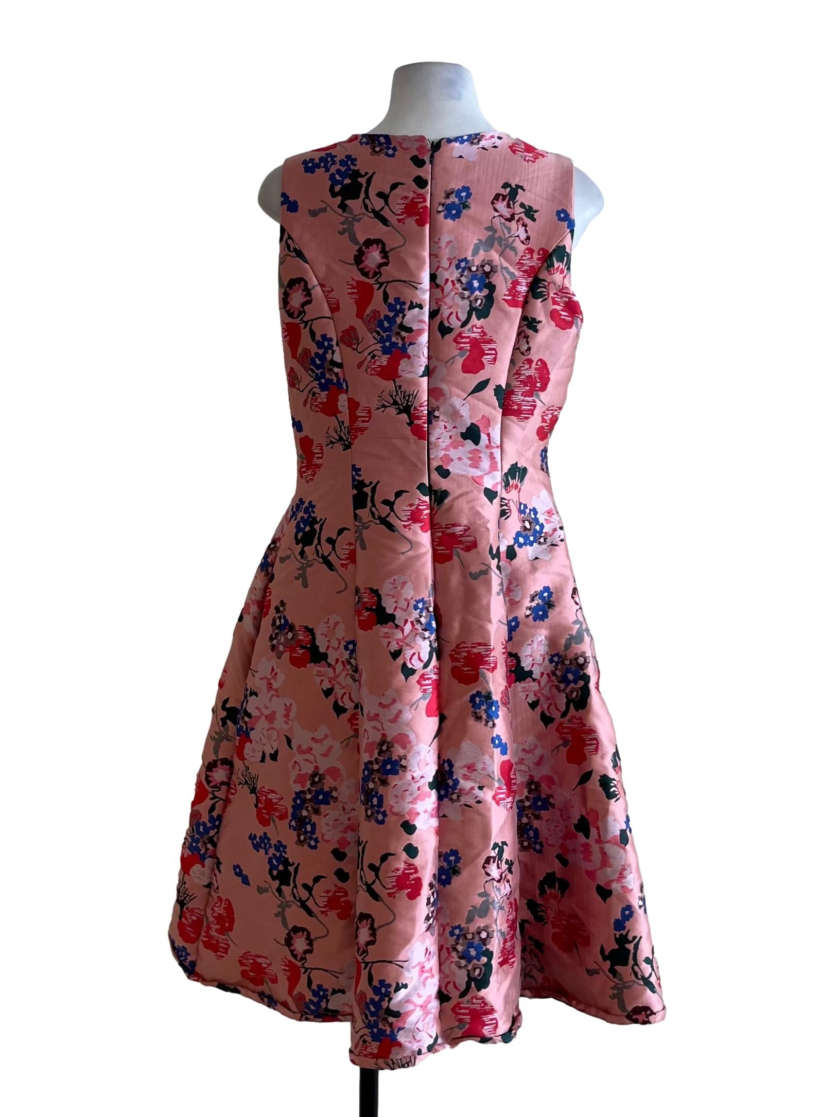 Pink Floral A-Line Dress