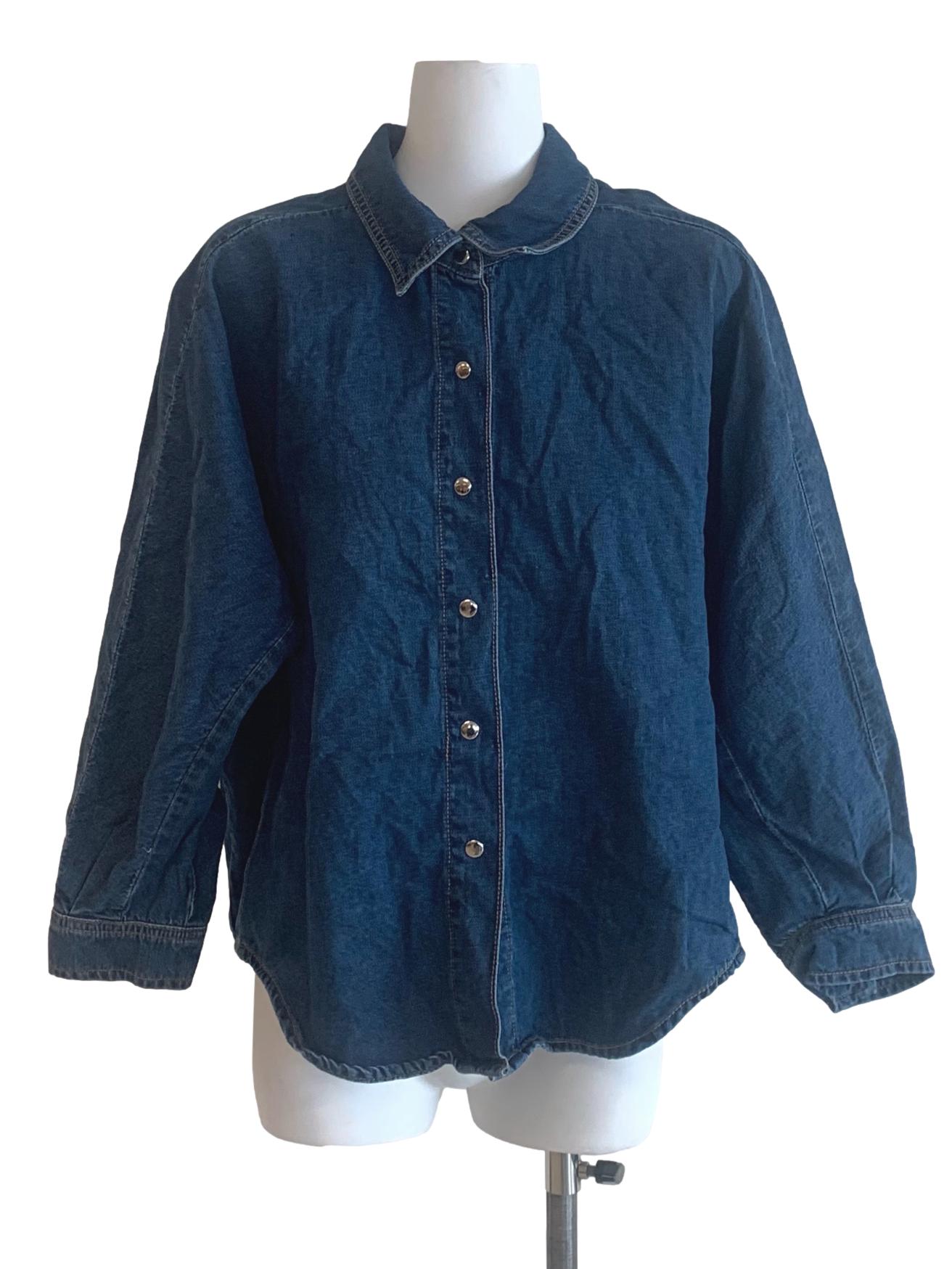 Denim Blue Buttoned Jacket LB