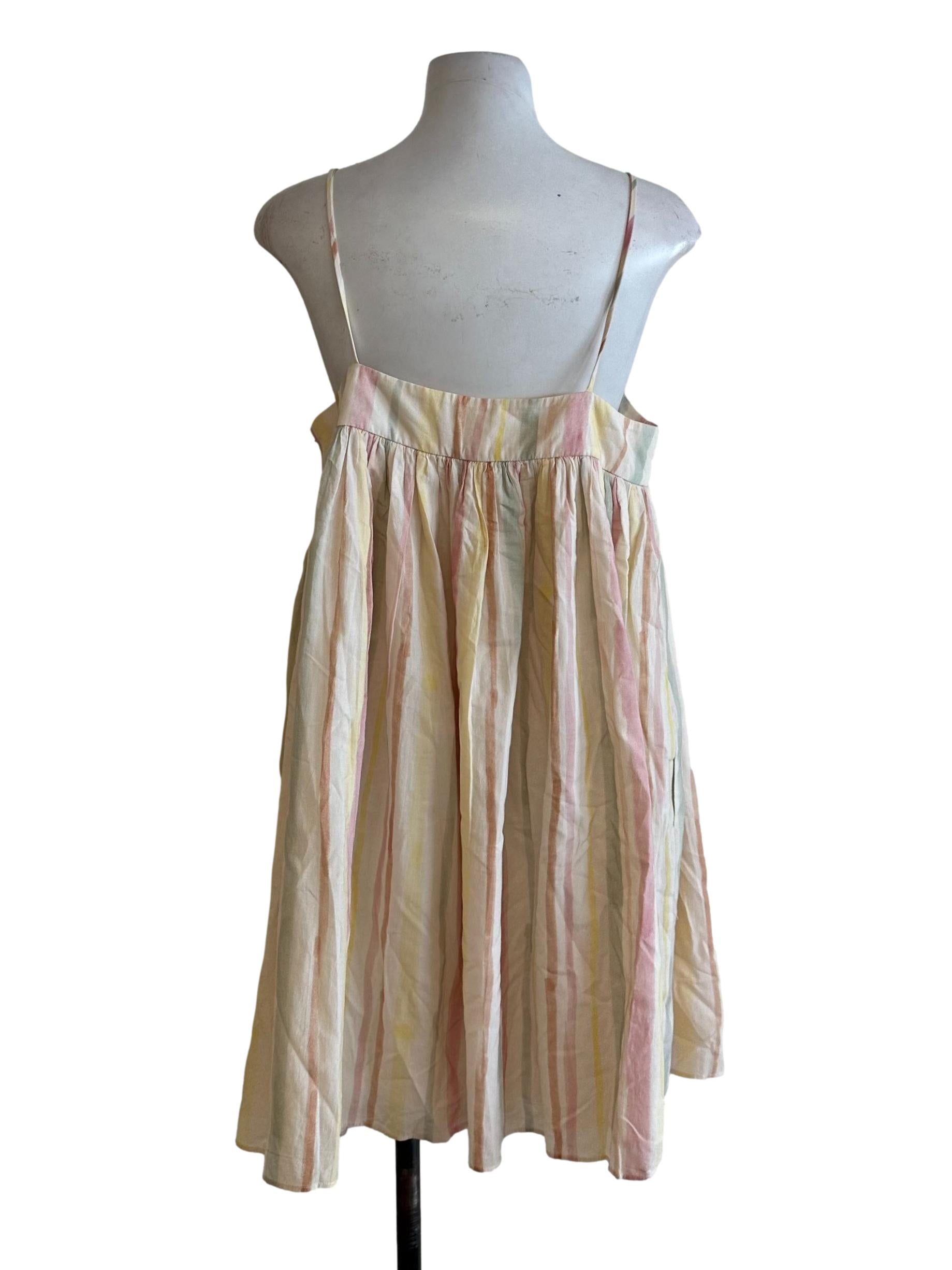 Multicolour Scoop Neckline Jumper Dress