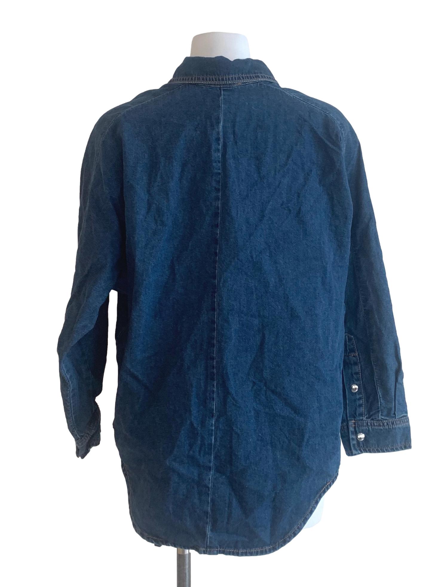 Denim Blue Buttoned Jacket LB