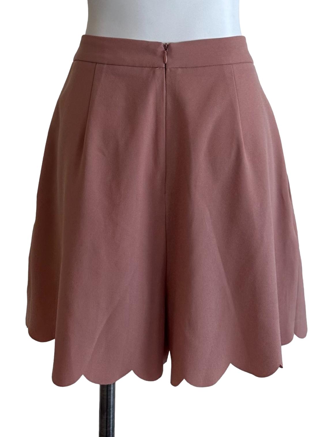 Dusty Pink Scallop Border Skorts