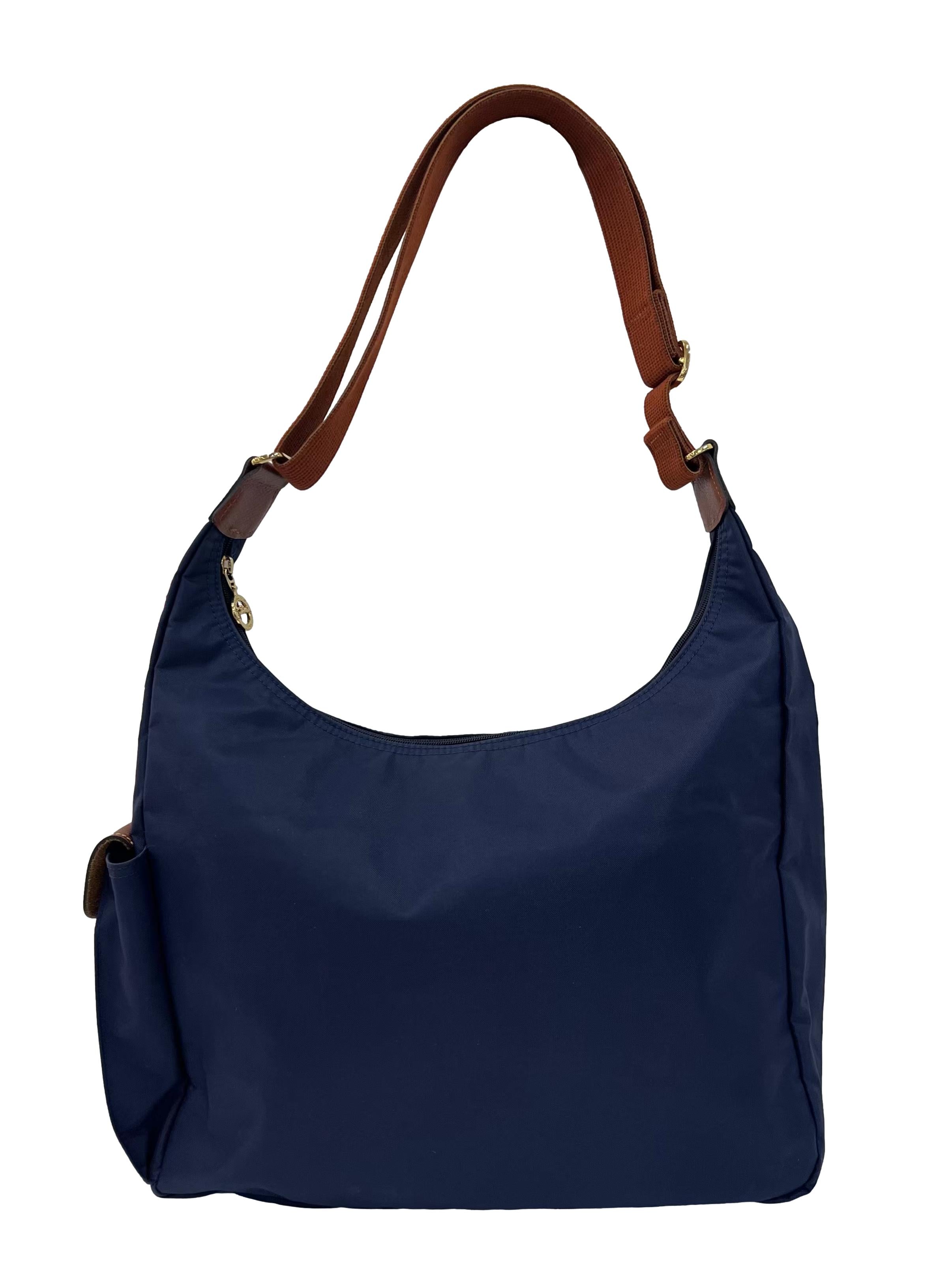 Navy Blue Le Pliage Hobo Bag